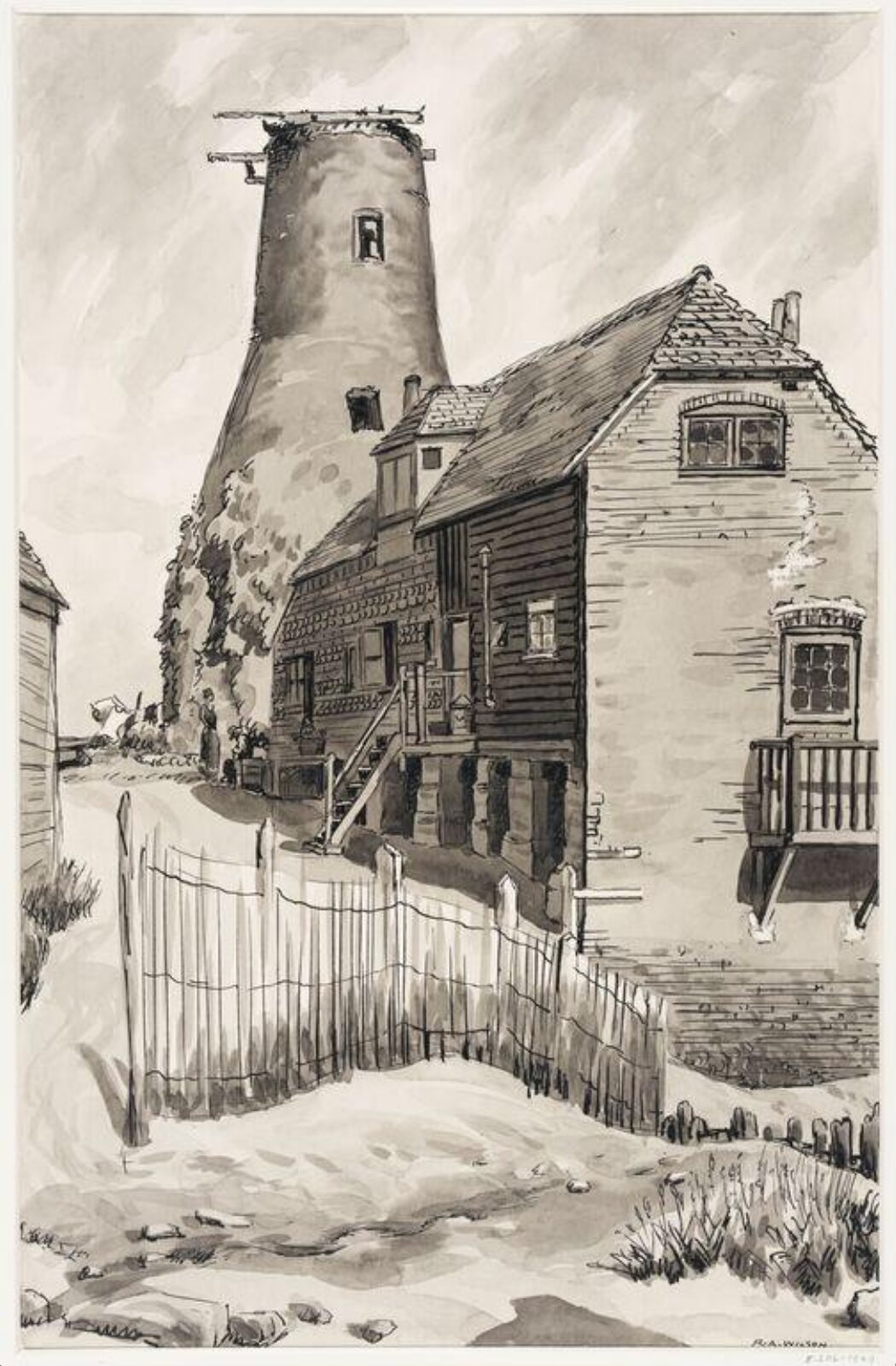 Langstone Mill, Hampshire., Robert Arthur Wilson, 1933