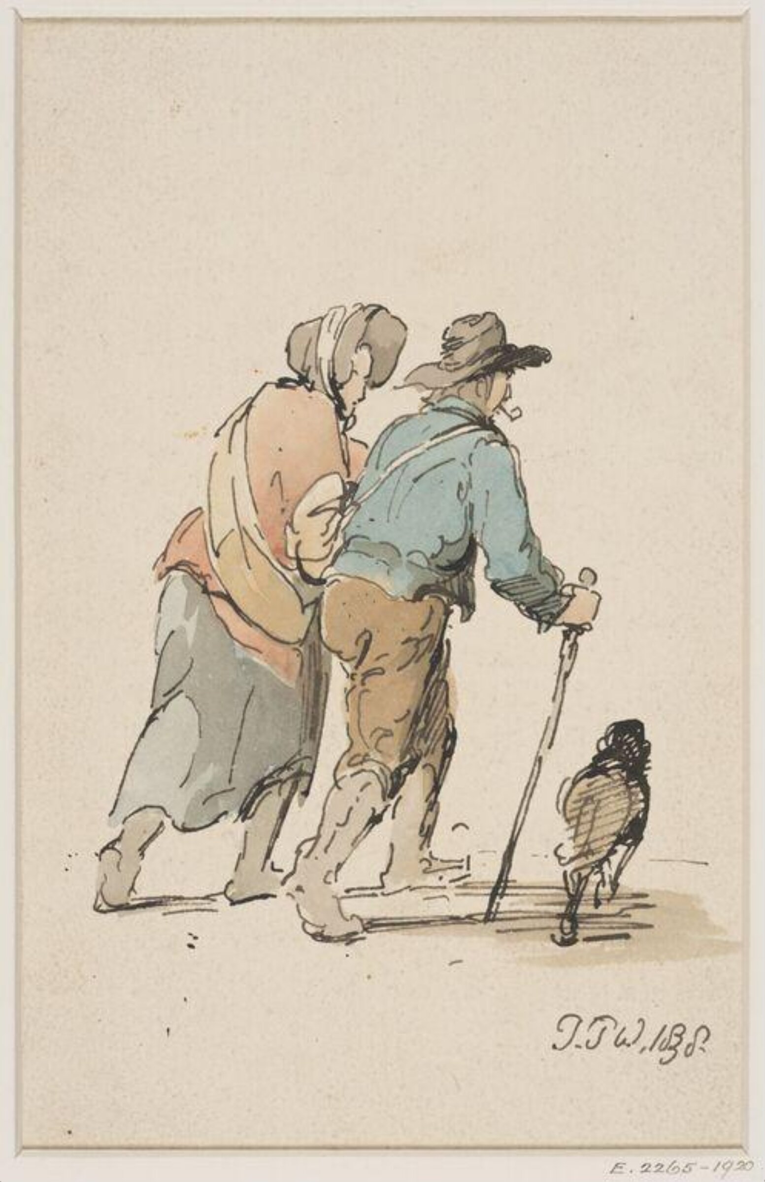 Drawing, Thomas Peploe Wood, 1838