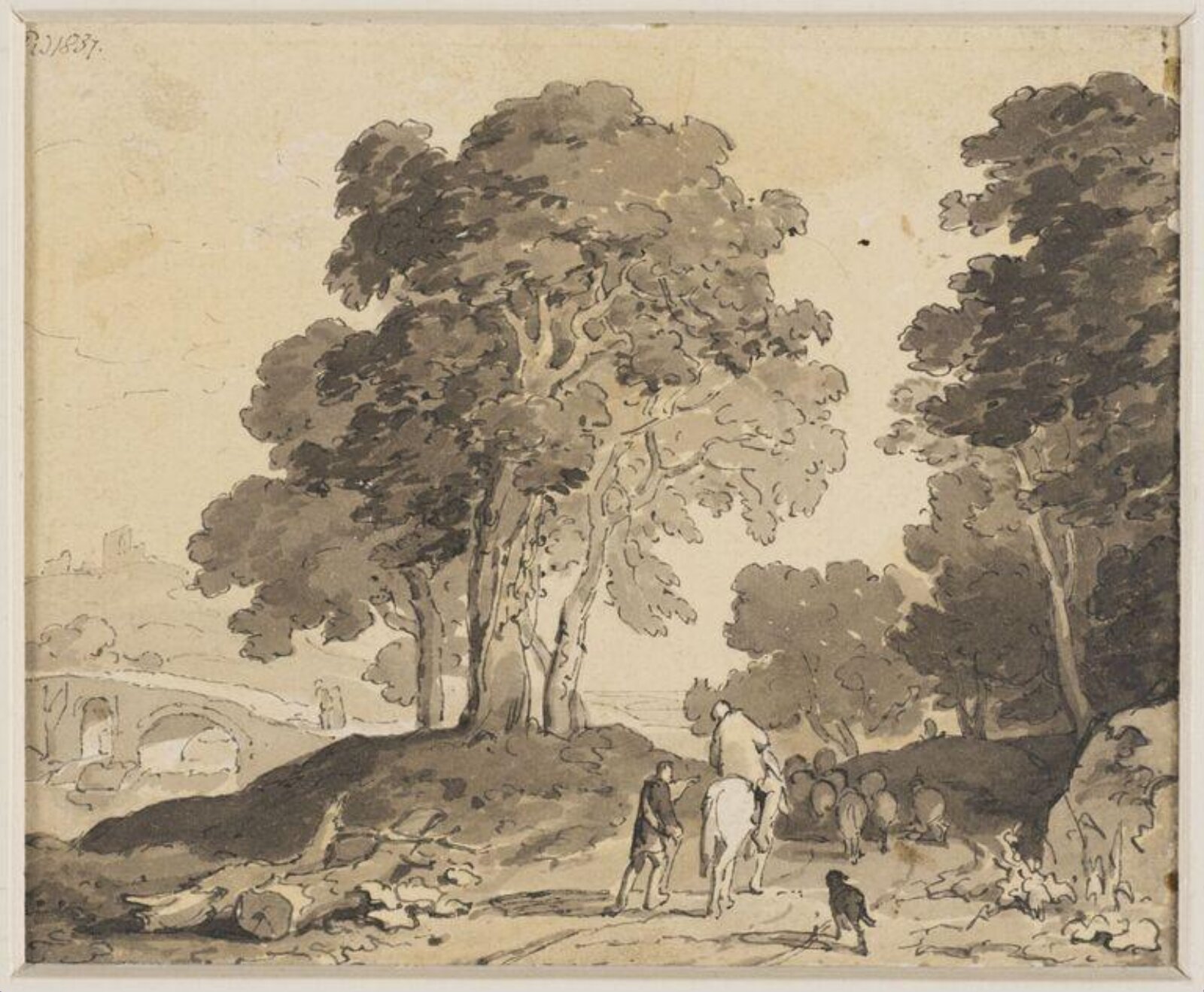 Drawing, Thomas Peploe Wood, 1837