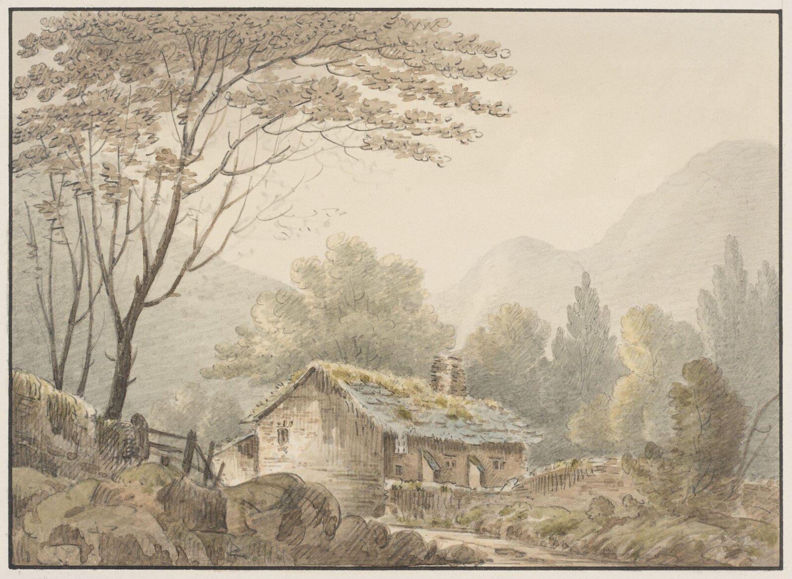 Ormathwaite Cottage, Underskiddaw, Joseph Wilkinson, c.1810