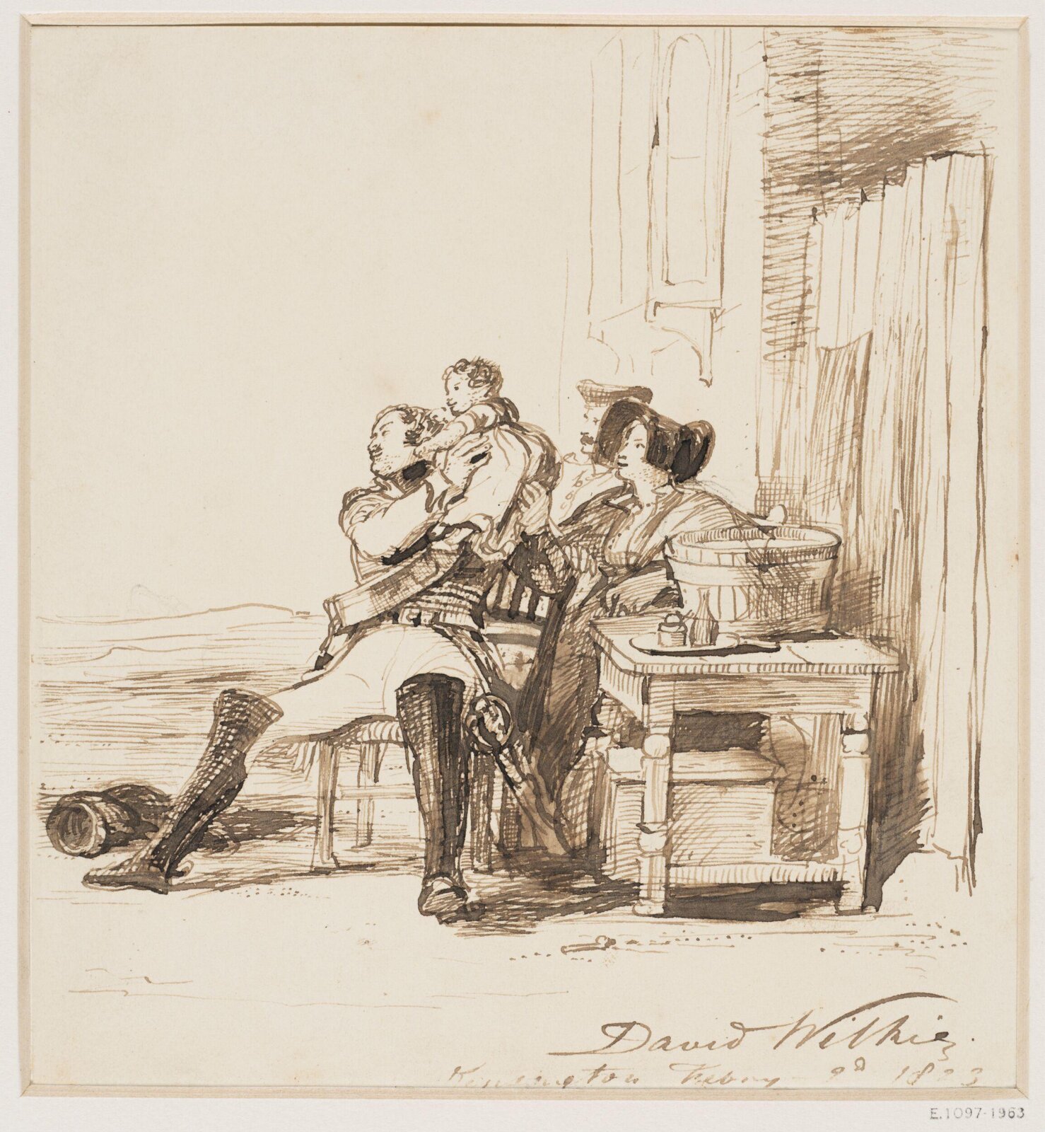 Drawing, David Wilkie, 2 February 1923