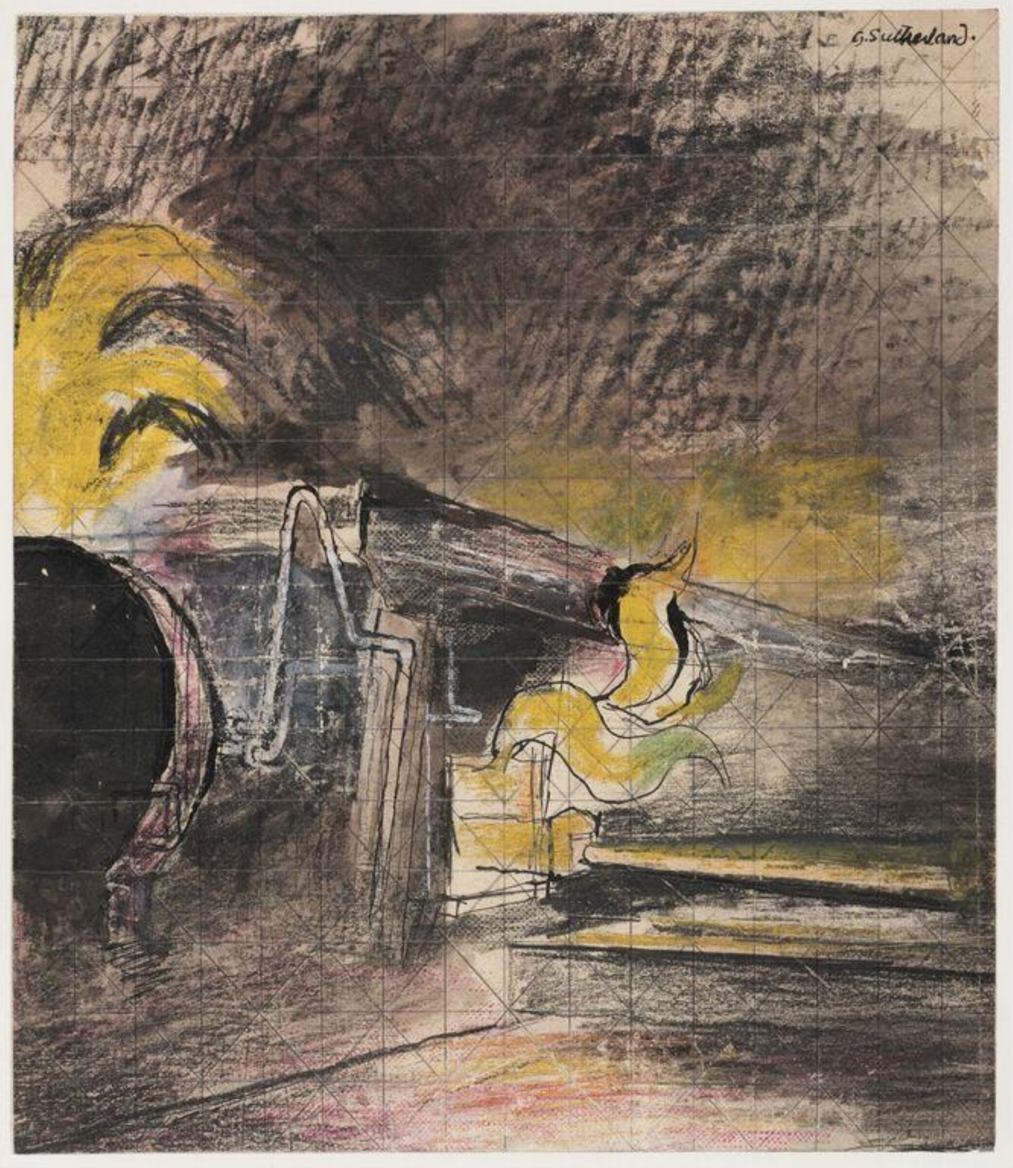 Blast Furnace, Graham Vivian Sutherland, 1941