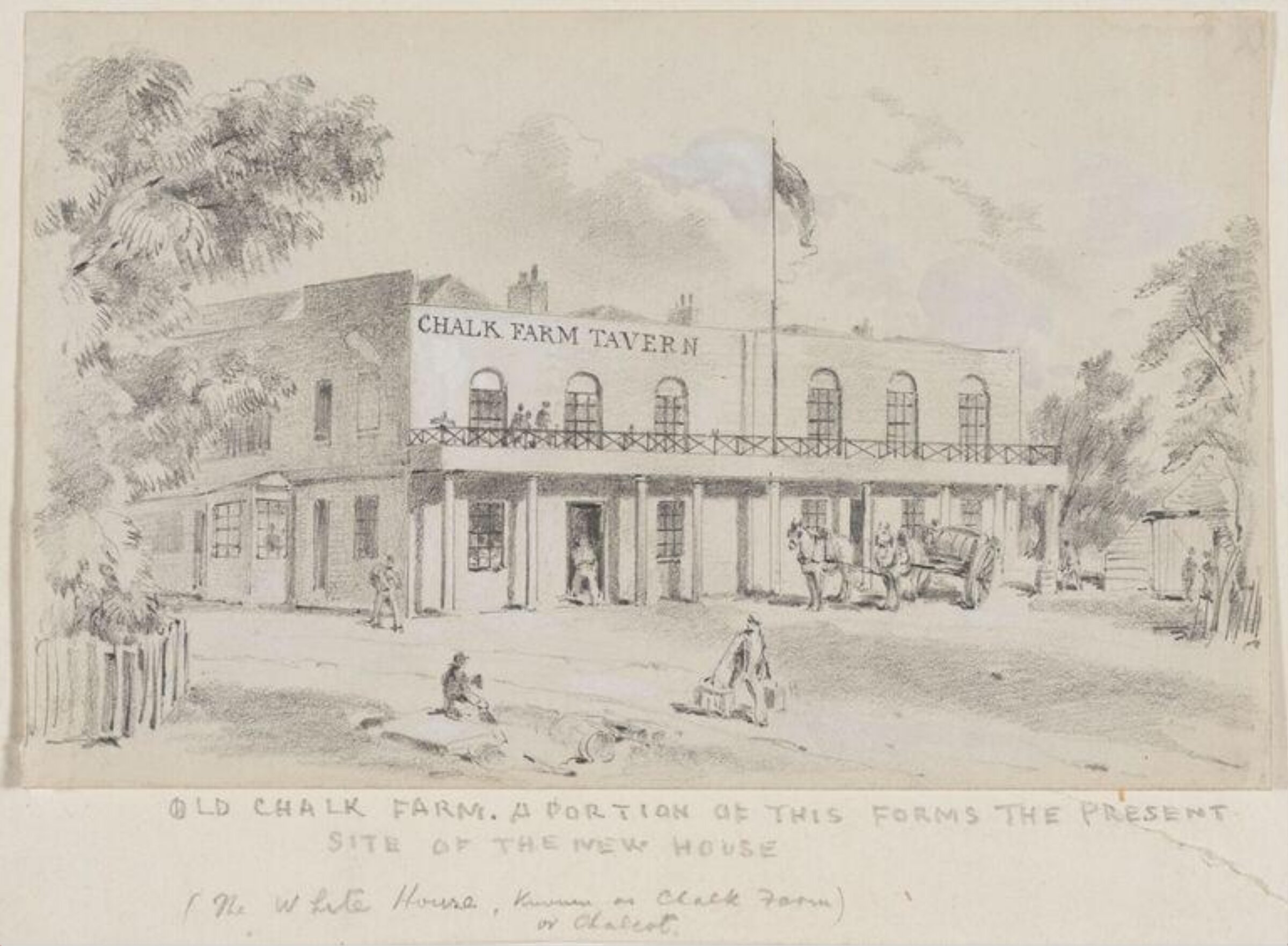 Drawing, Thomas Hosmer Shepherd, first half 19th century