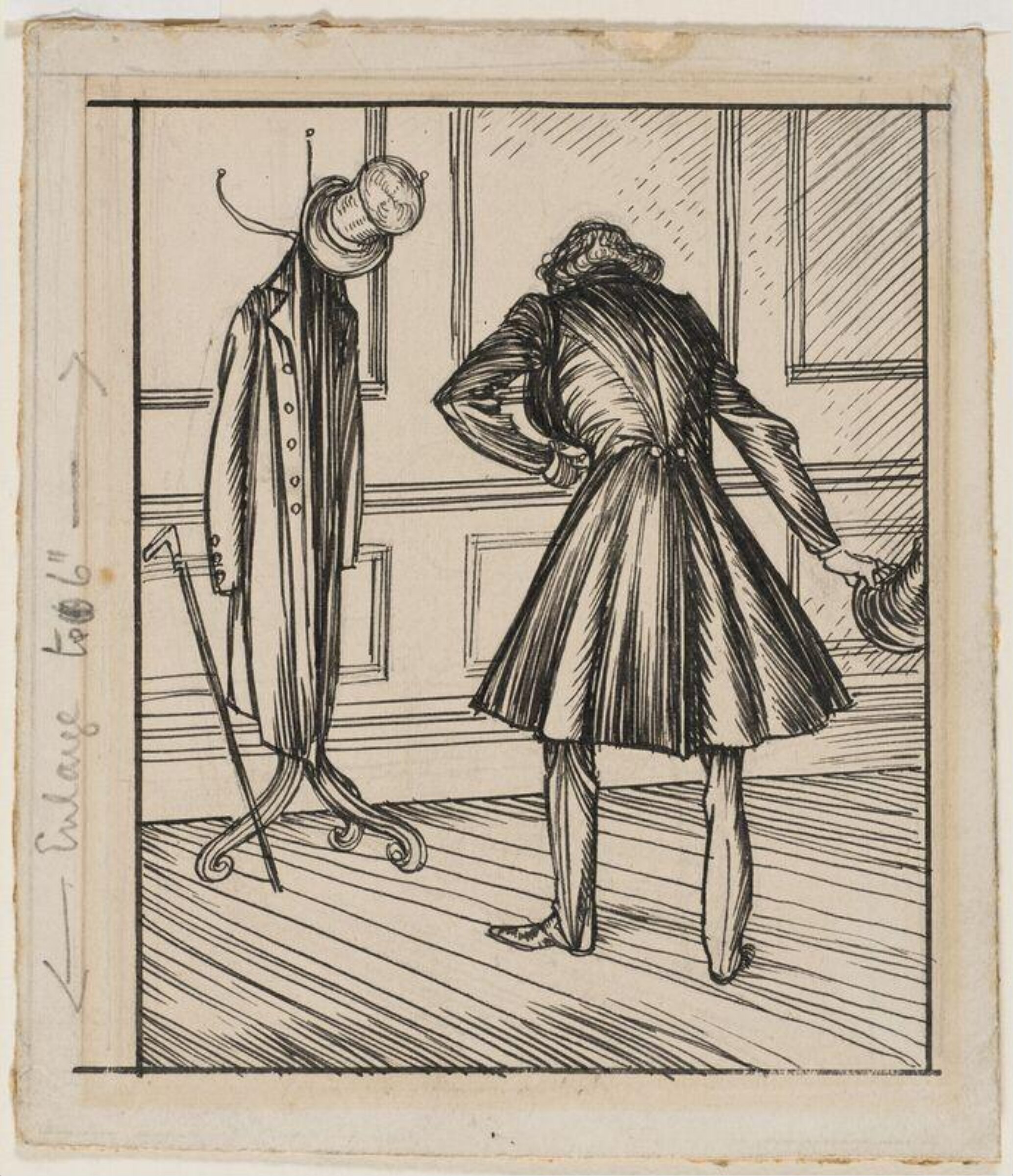 One of 63 original drawings for illustrations to Thomas Carlyle's Sartor Resartus: The Life and Opinions of Herr Teufelsdröckh, Edmund Joseph Sullivan, ca. 1889-1898