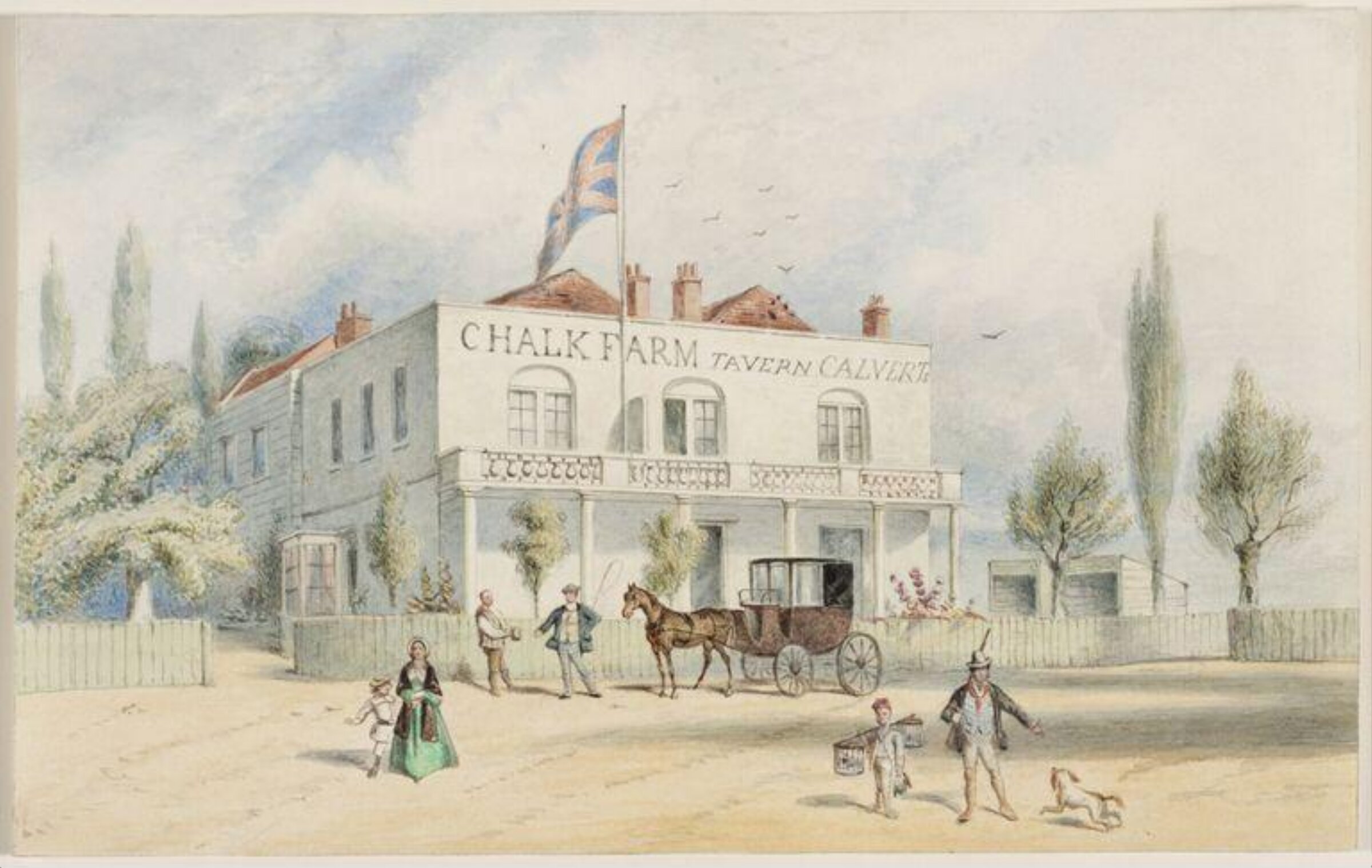 Drawing, Thomas Hosmer Shepherd, 1853
