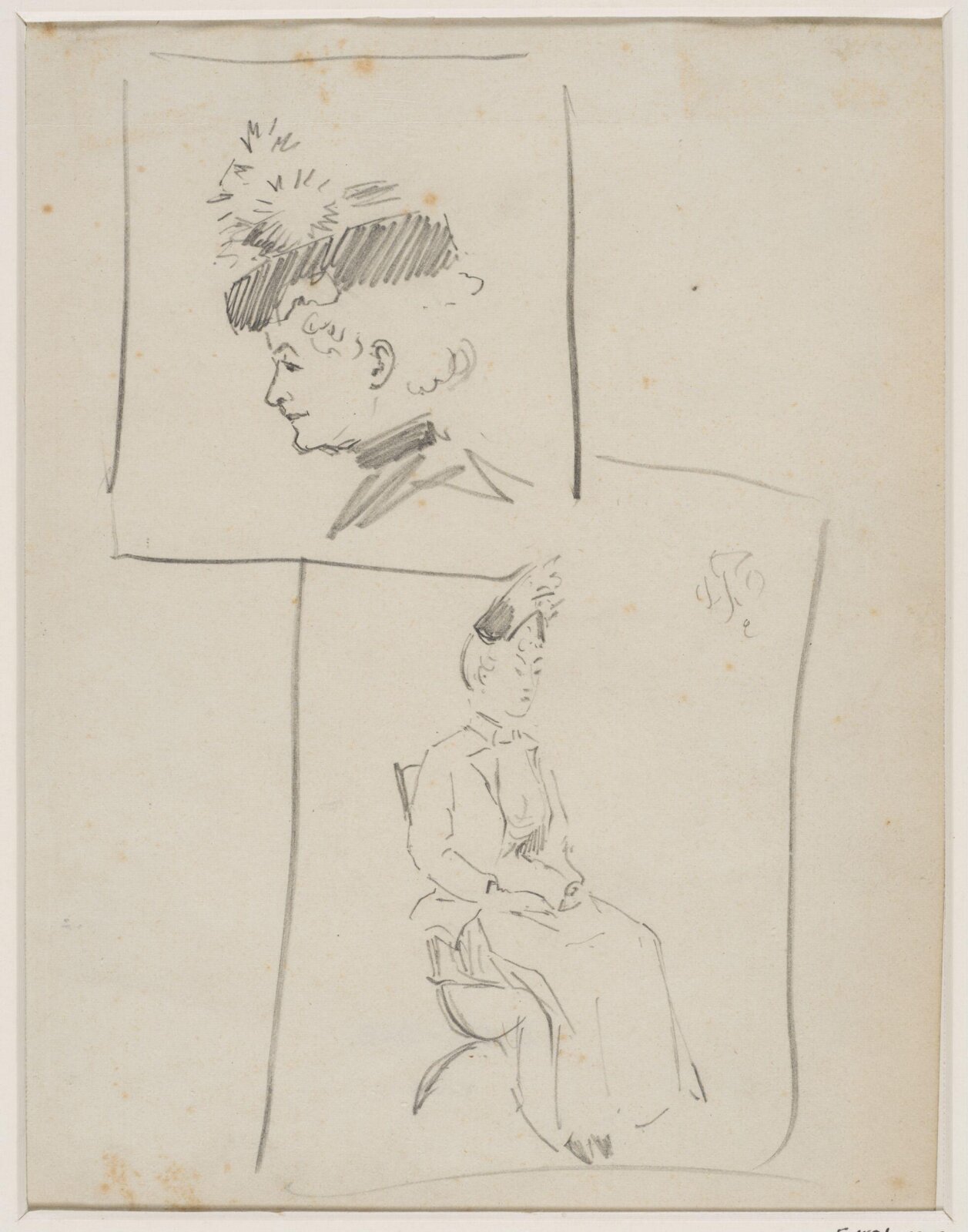 Drawing, Whistler, 1834-1903