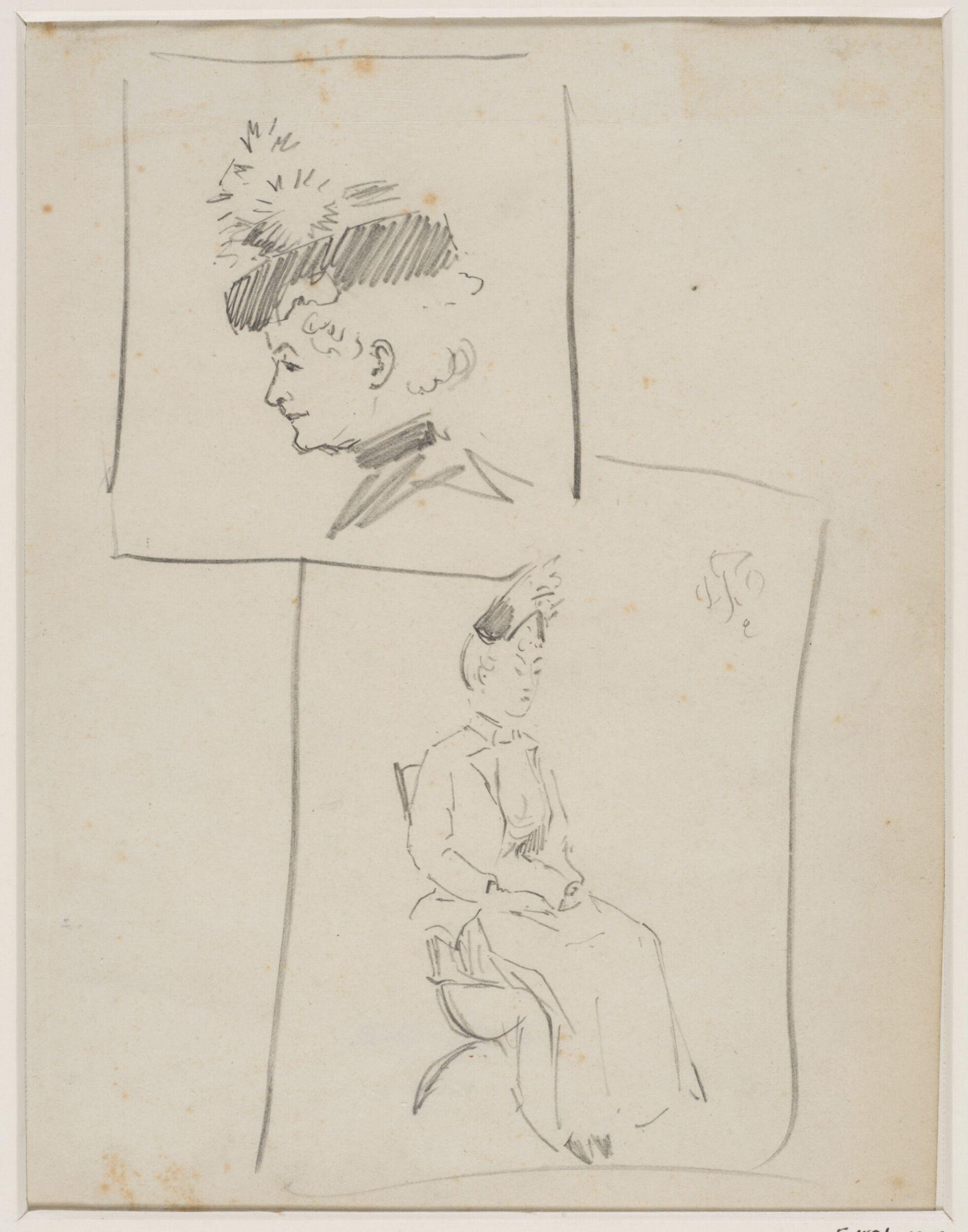 Drawing, Whistler, 1834-1903