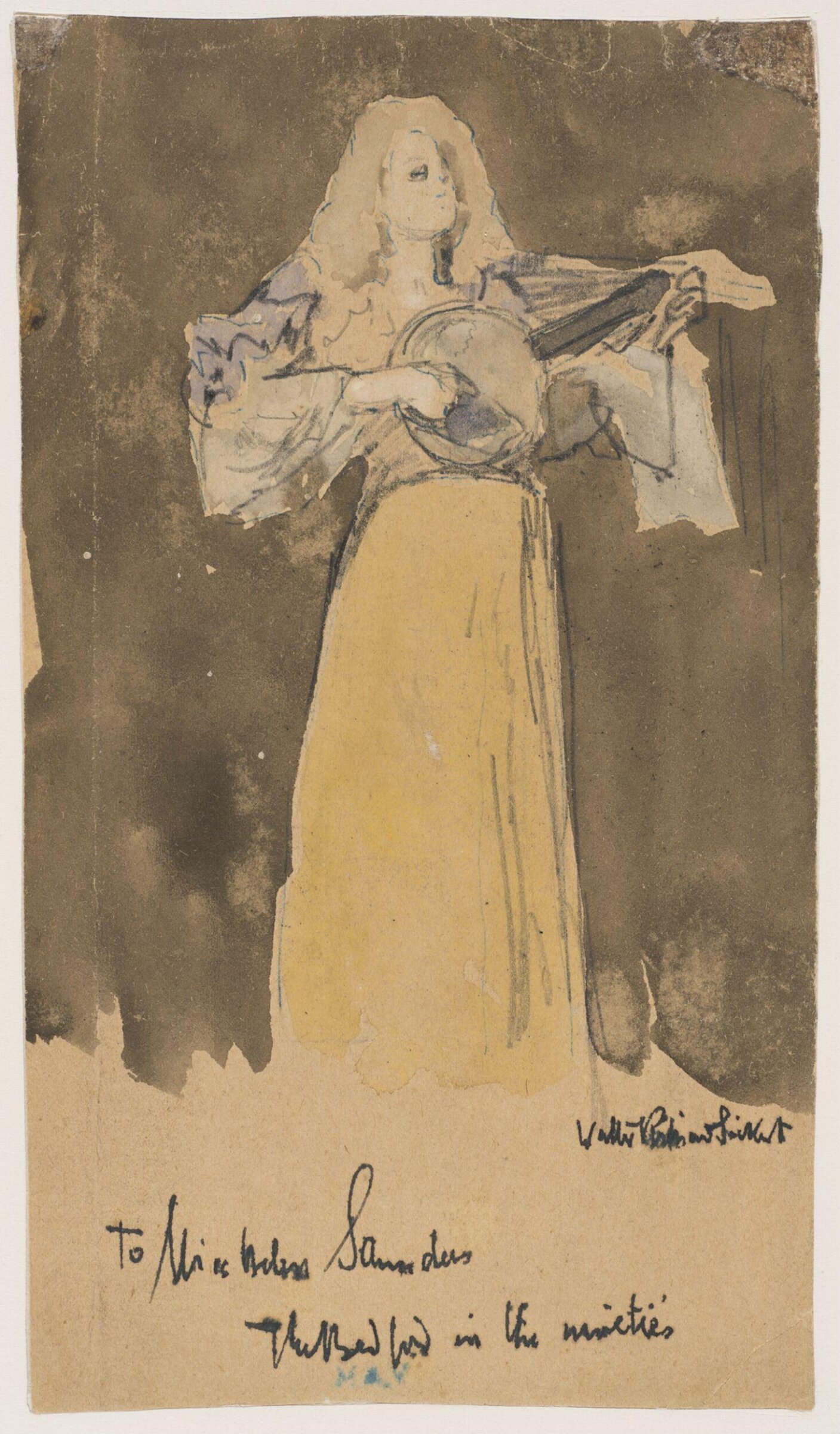 Vesta Victoria on the stage at the Old Bedford, Walter Richard Sickert, 1890s