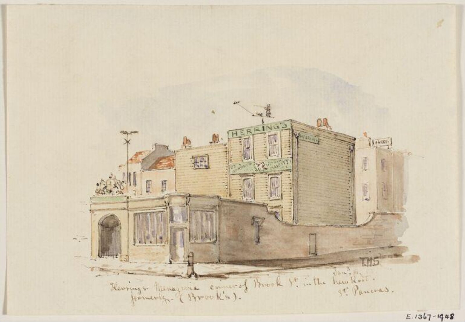 Drawing, Thomas Hosmer Shepherd, 16/01/1853