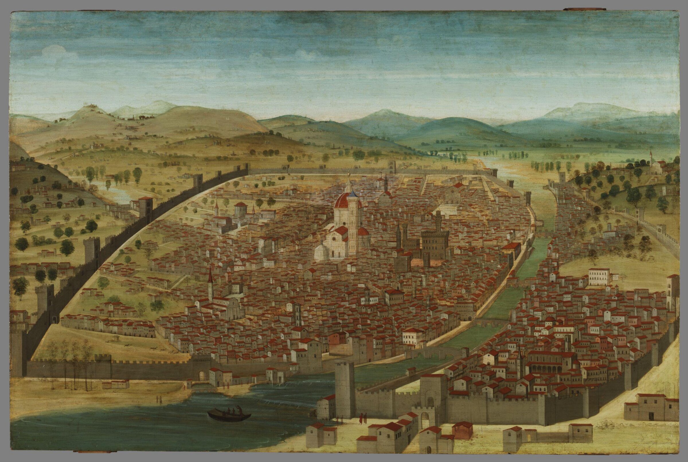 View of Florence from the South West, Francesco Rosselli, ca.1495