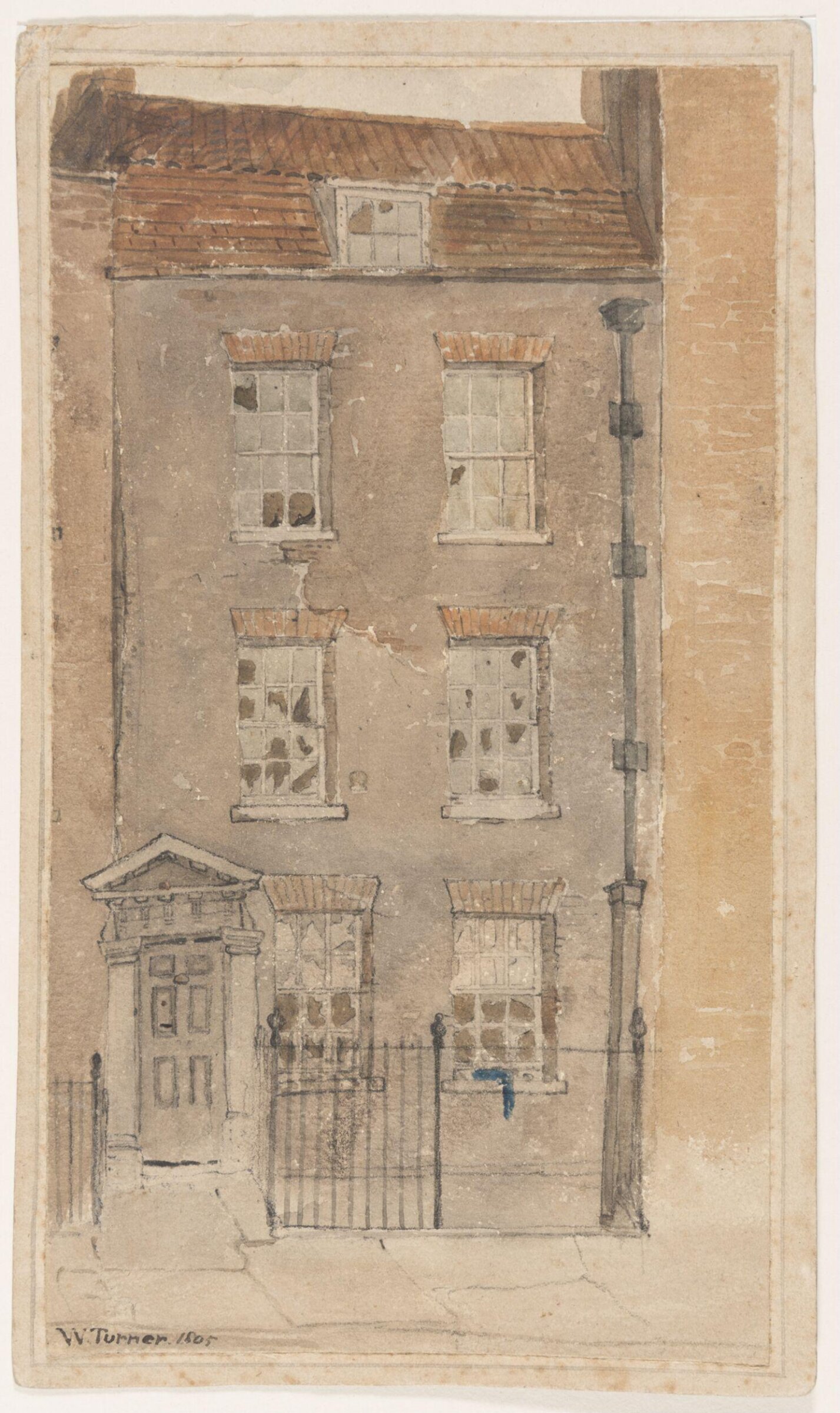 The house of James Barry, William Turner, 1805
