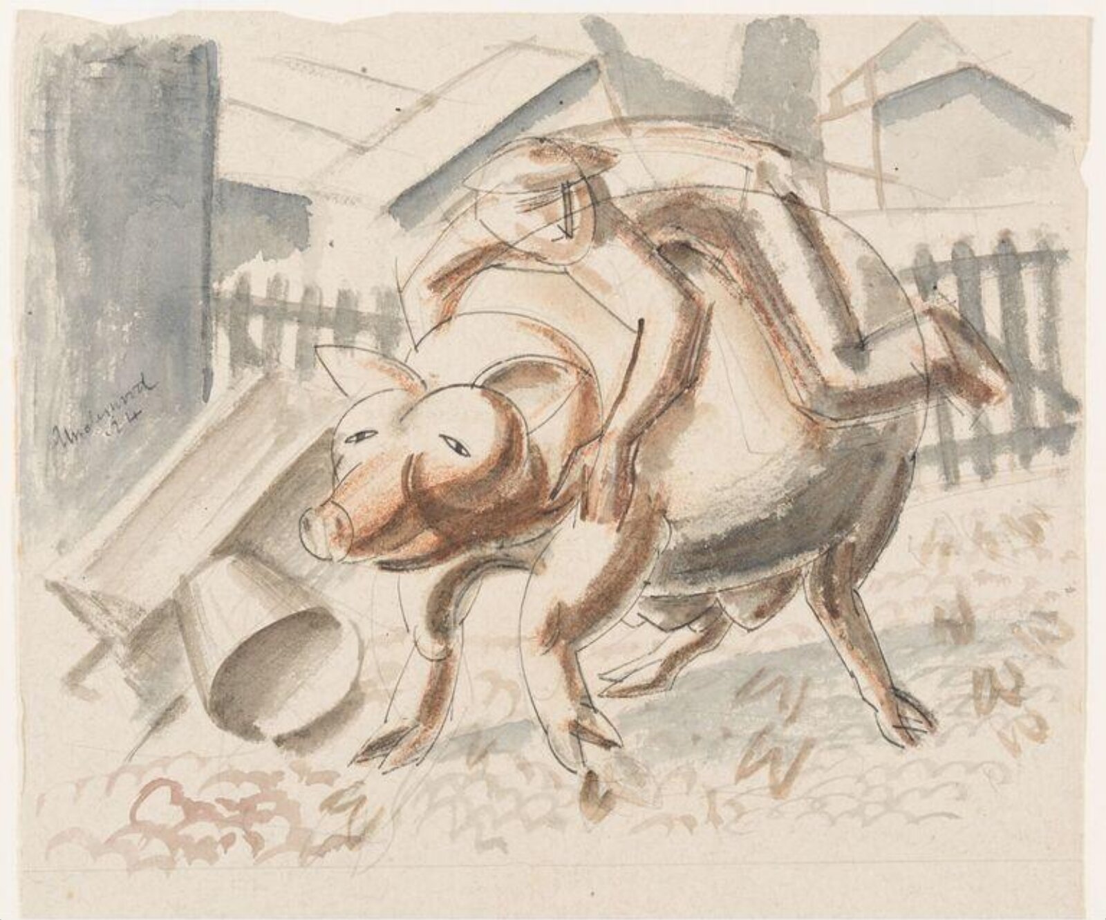 Drawing, Leon Underwood, 1924