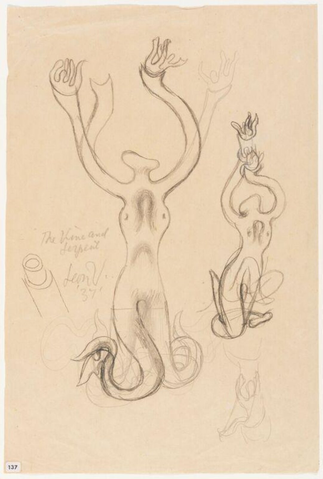 Drawing, Leon Underwood, 1937