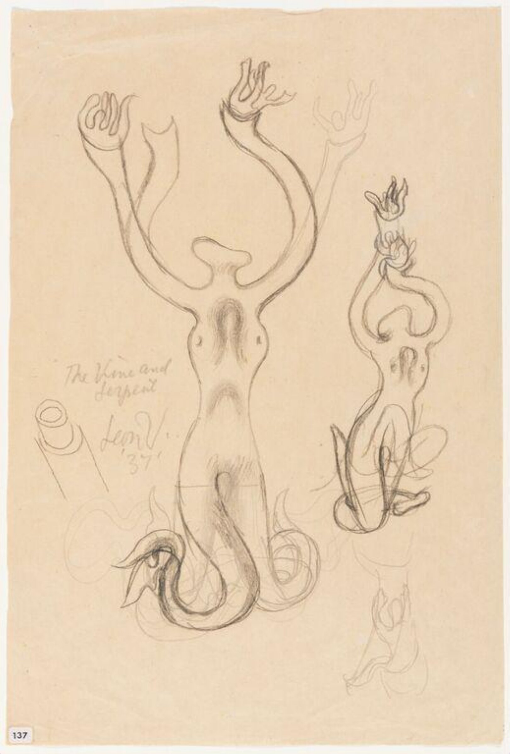 Drawing, Leon Underwood, 1937