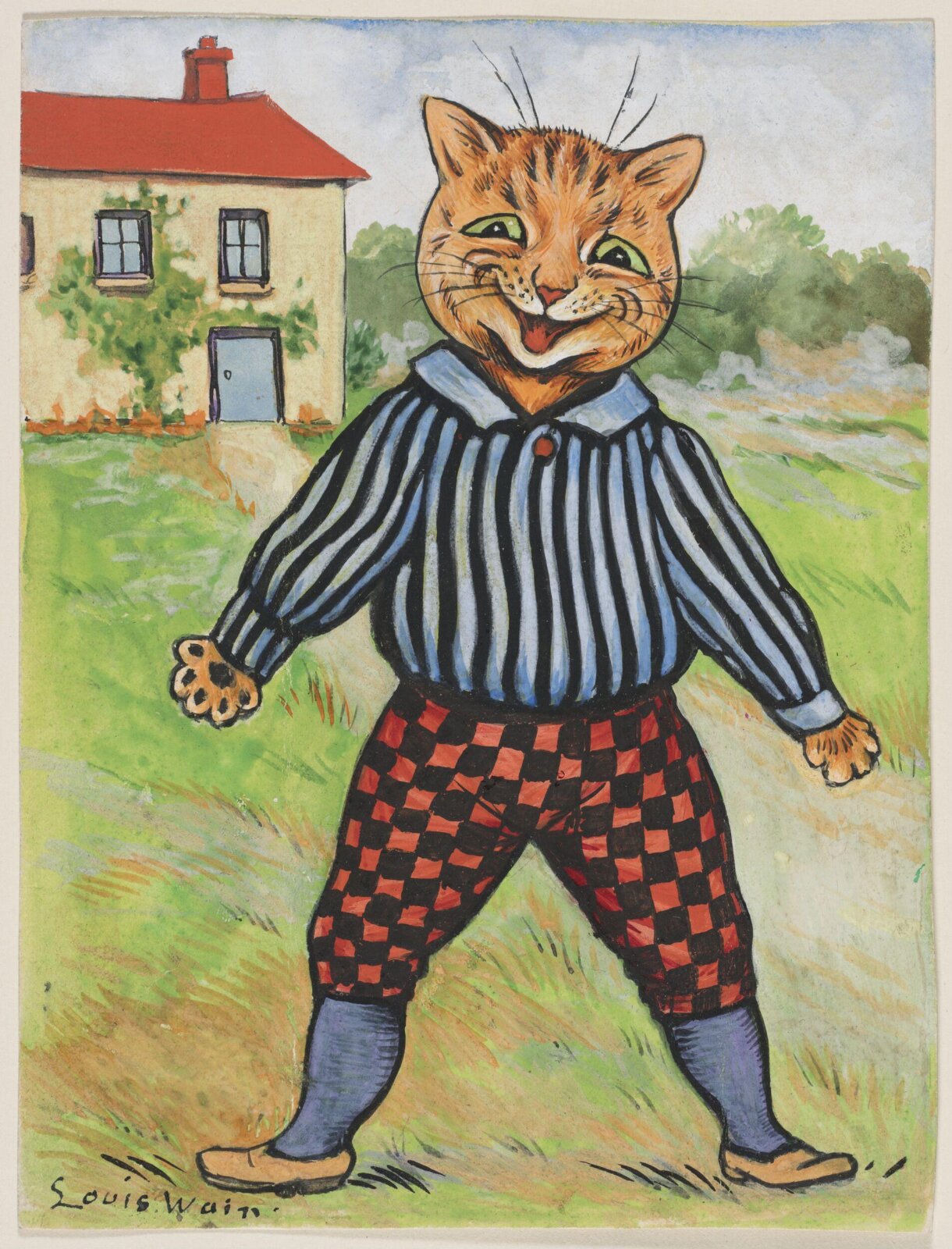 Drawing, Louis Wain, 1860-1939