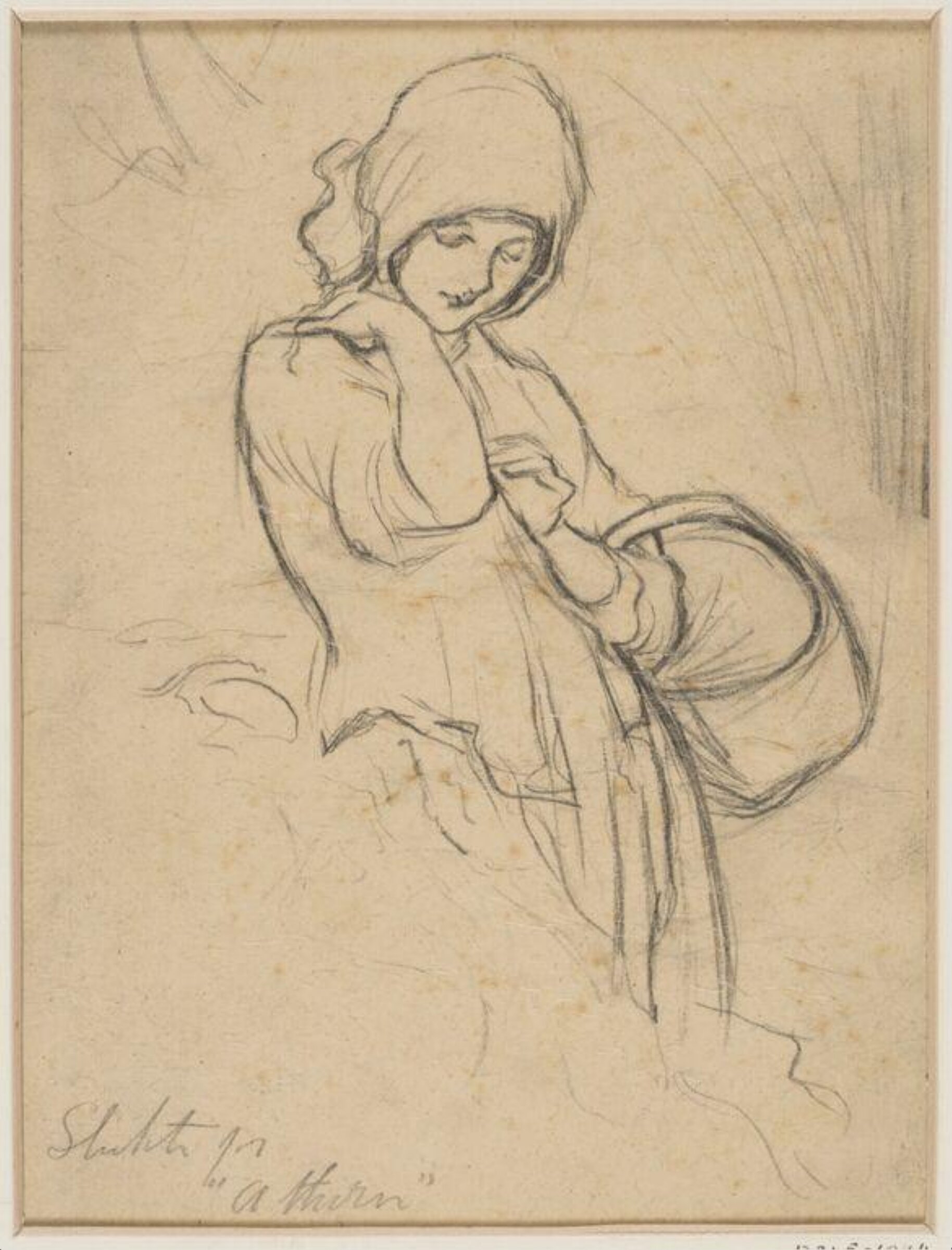 Sketch for "A Thorn", Walter Chamberlain Urwick, 1895
