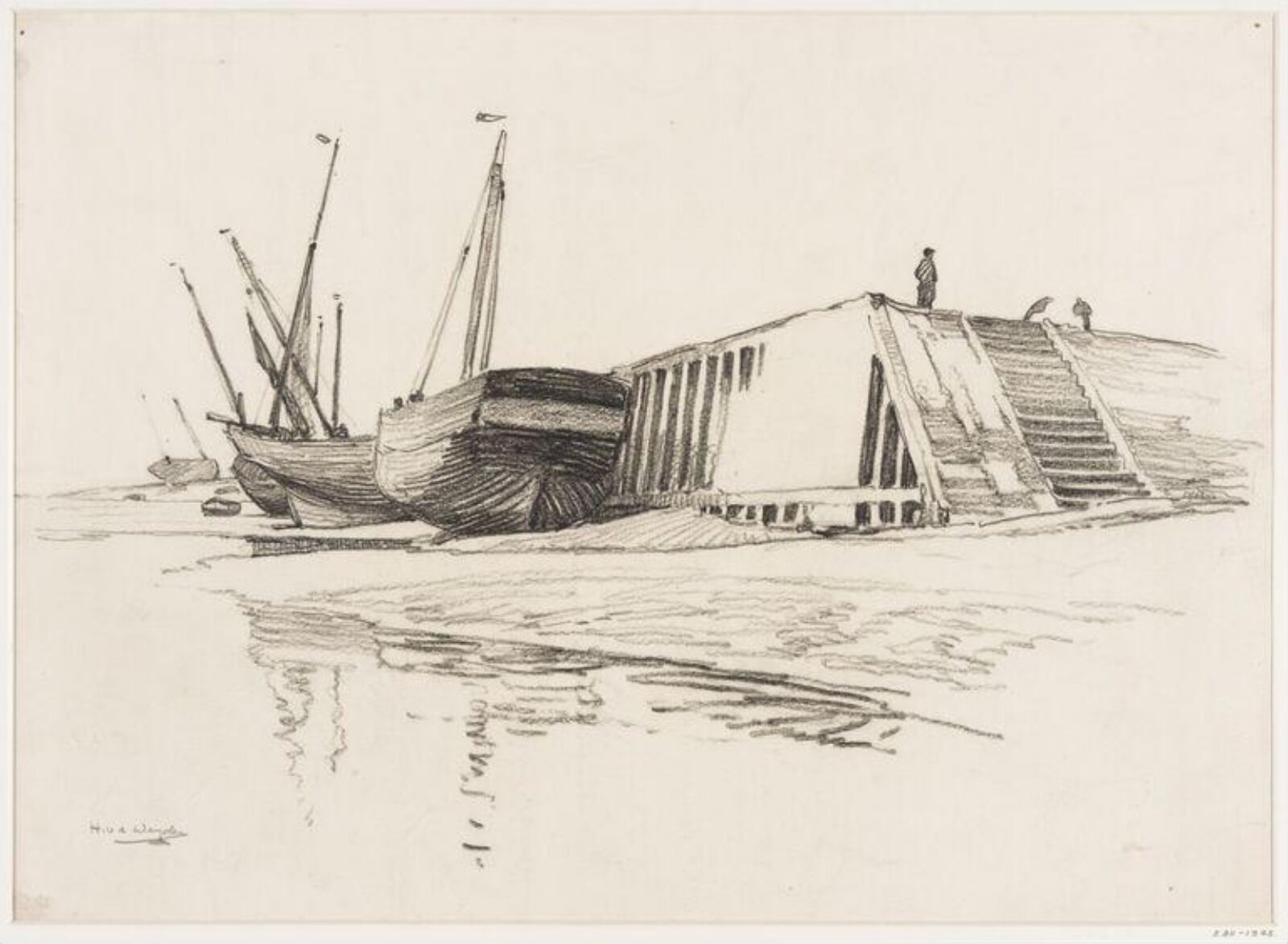 The Quay at Étaples, Harry van der Weyden, early 20th century