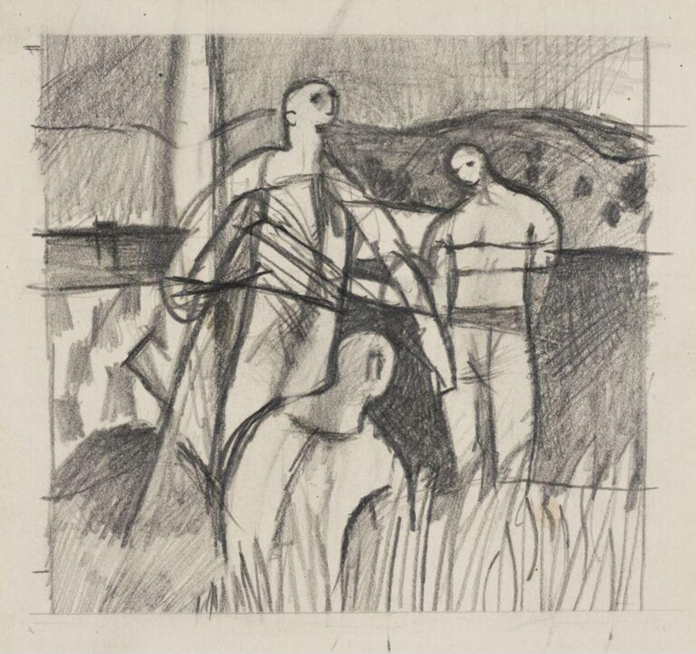 Keith Vaughan, Study for 'Harvest Assembly'