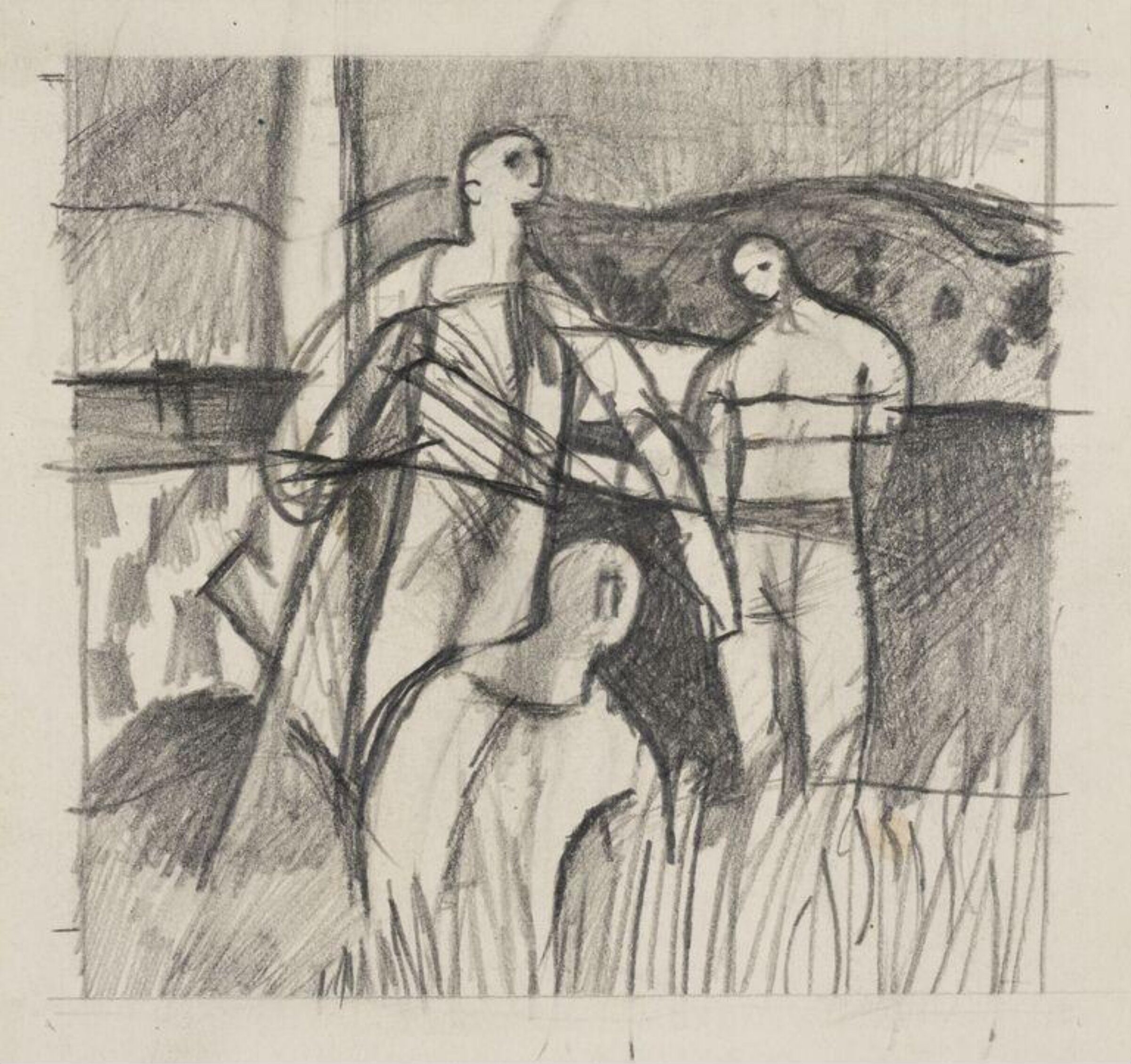 Study for 'Harvest Assembly', Keith Vaughan, 1956