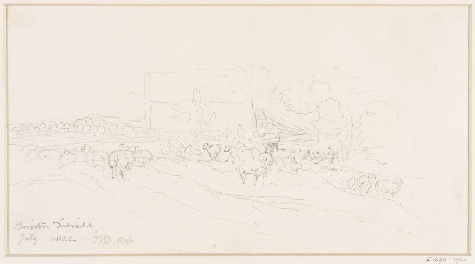 A sheep-farm, Brixton Deverill., James Ward, July 1822