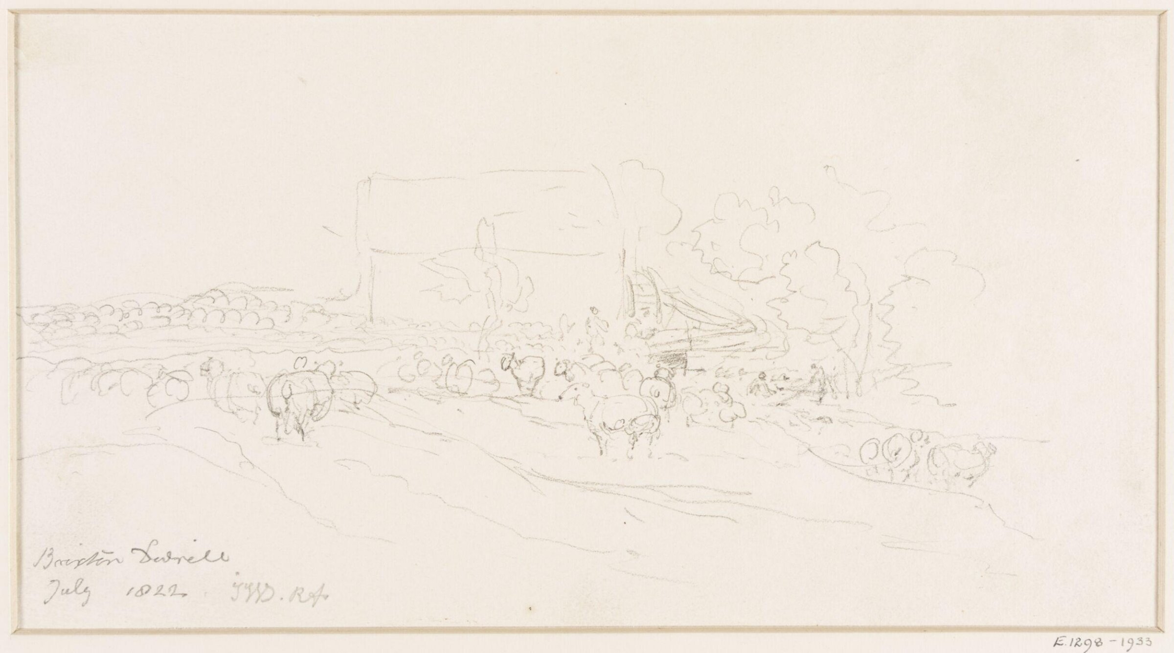 A sheep-farm, Brixton Deverill., James Ward, July 1822