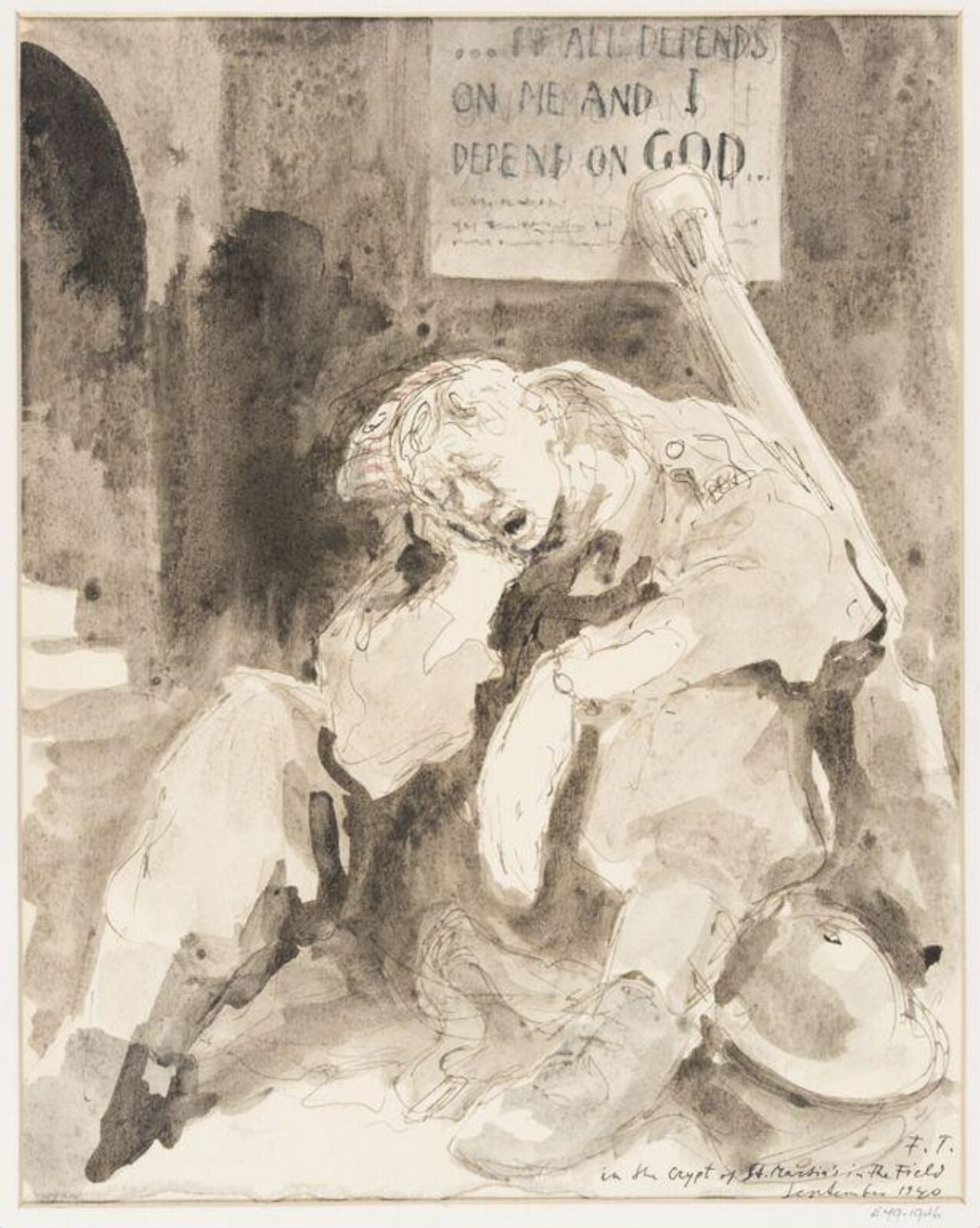 Drawing, Feliks Topolski, September 1940