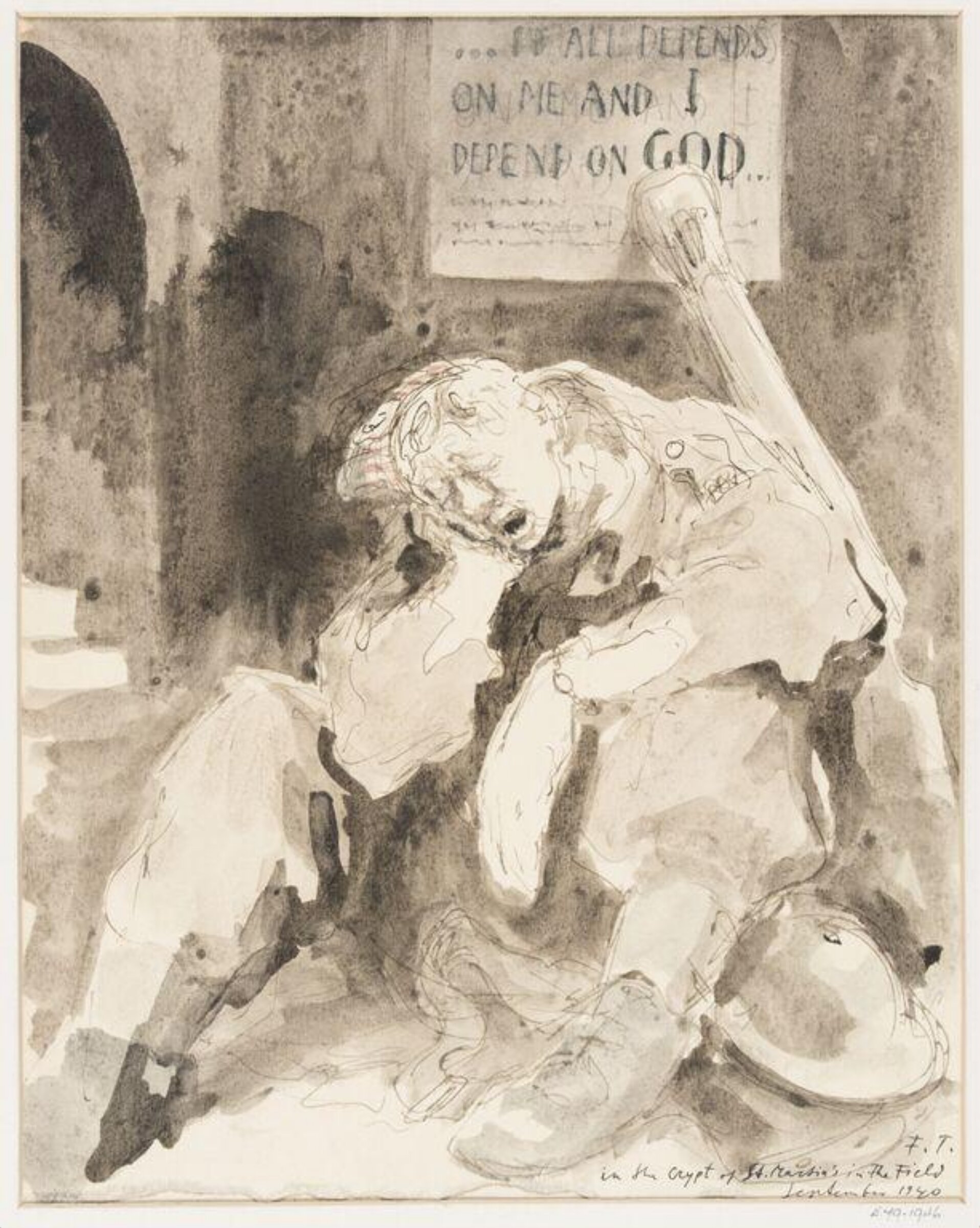 Drawing, Feliks Topolski, September 1940