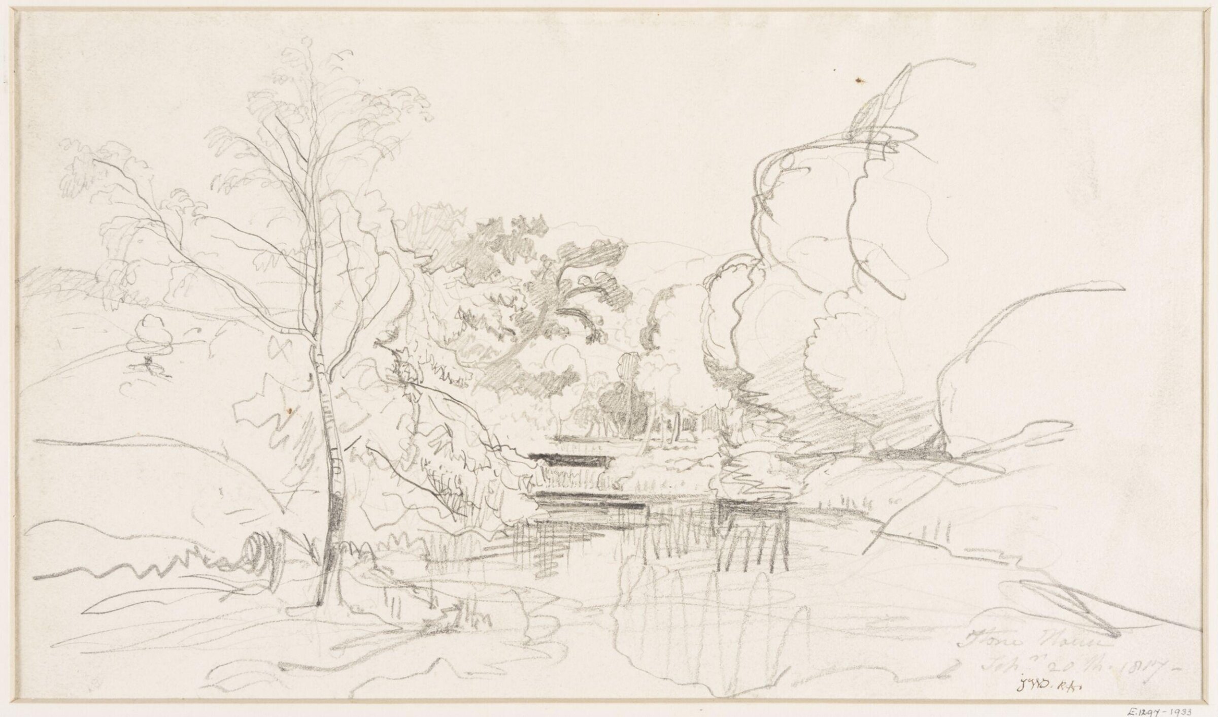 River scene, Stone House, James Ward, 20 September 1817
