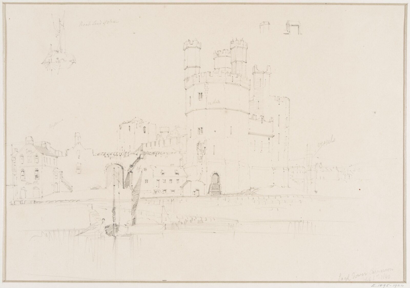Eagle Tower, Carnarvon, William H. Tasker, 1 September 1840