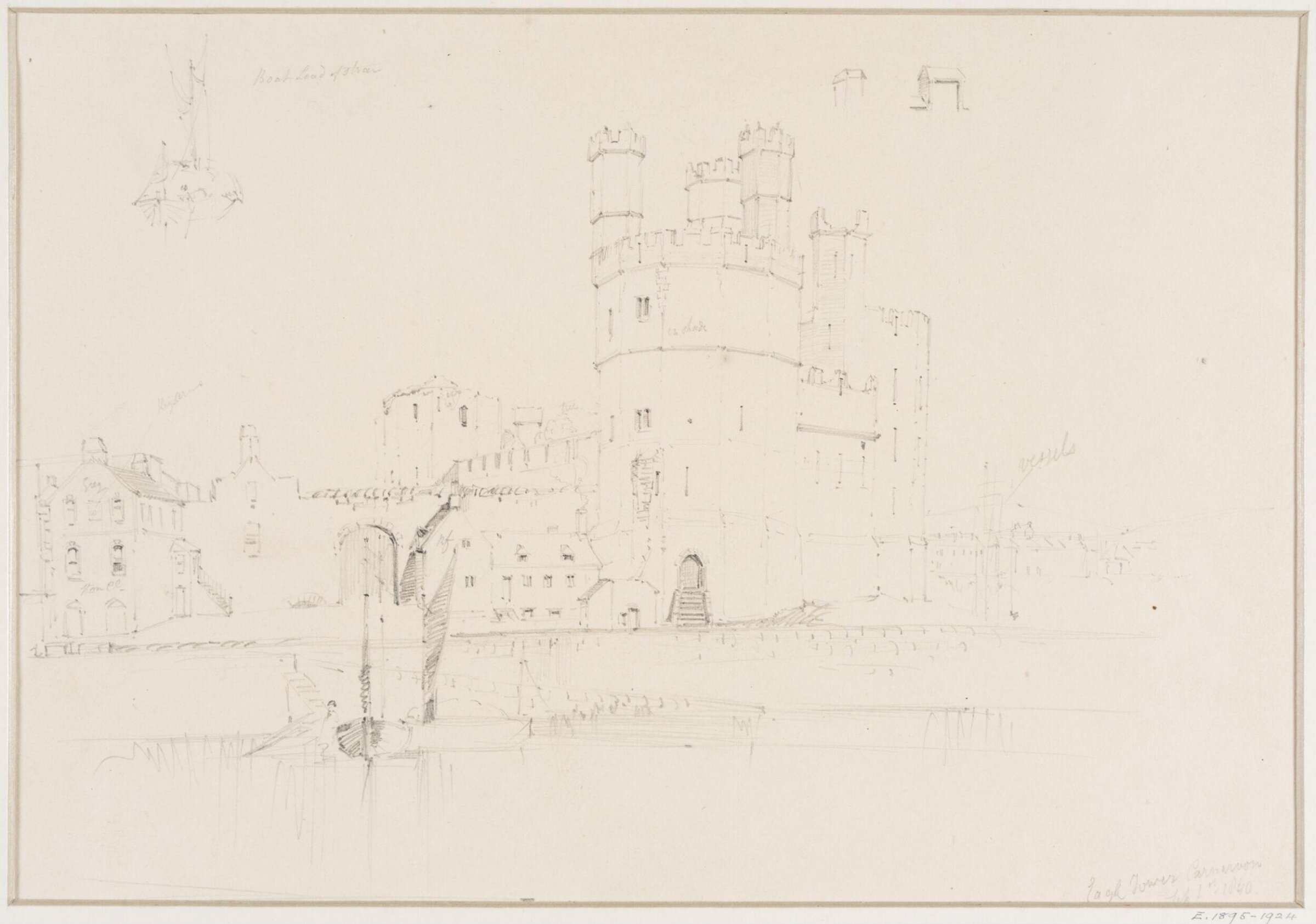 Eagle Tower, Carnarvon, William H. Tasker, 1 September 1840