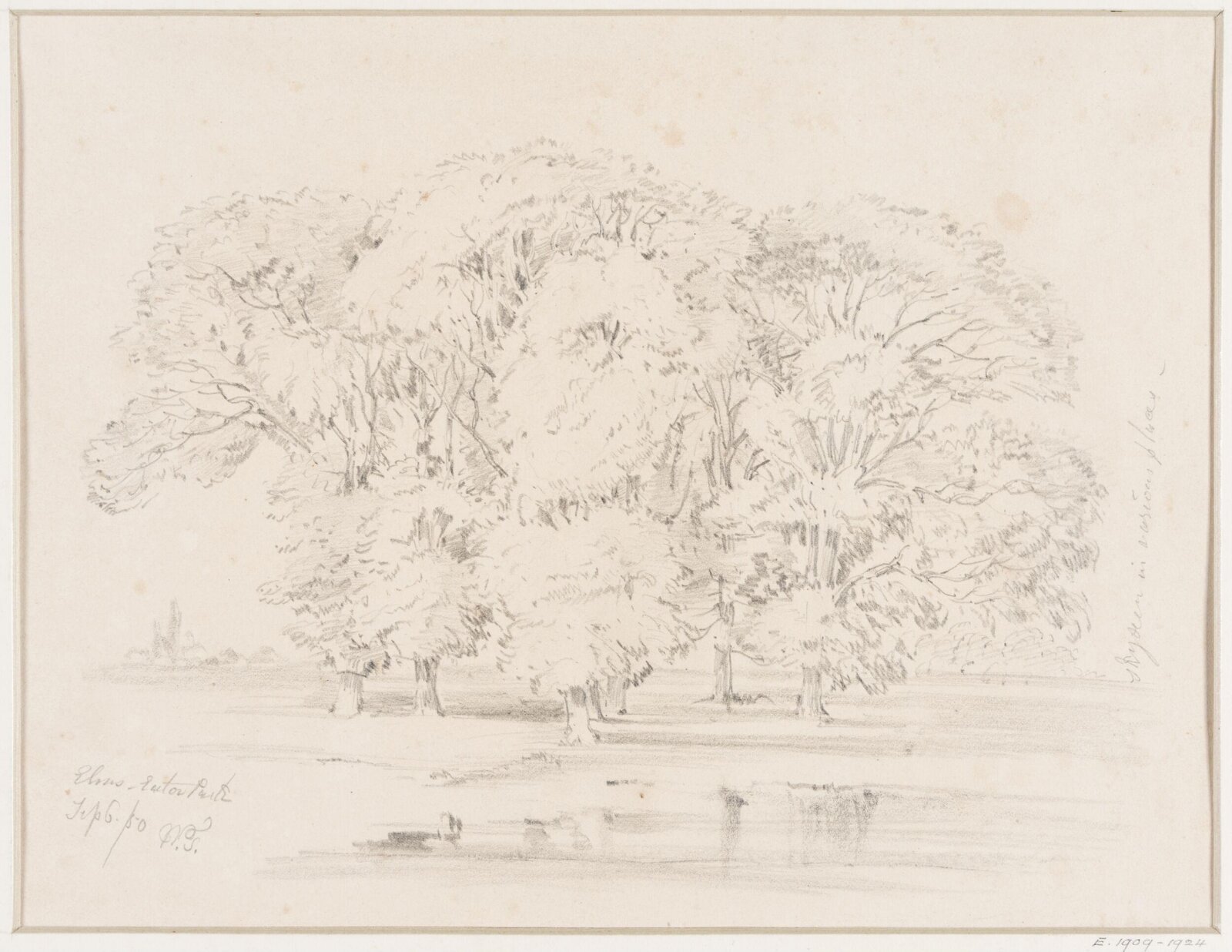 Elms, Eaton Park, William H. Tasker, 6 September 1850