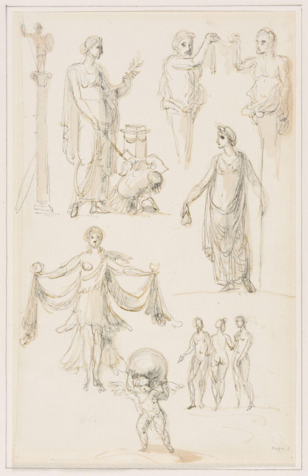 Drawing, James Thornhill, c. 1695-1734