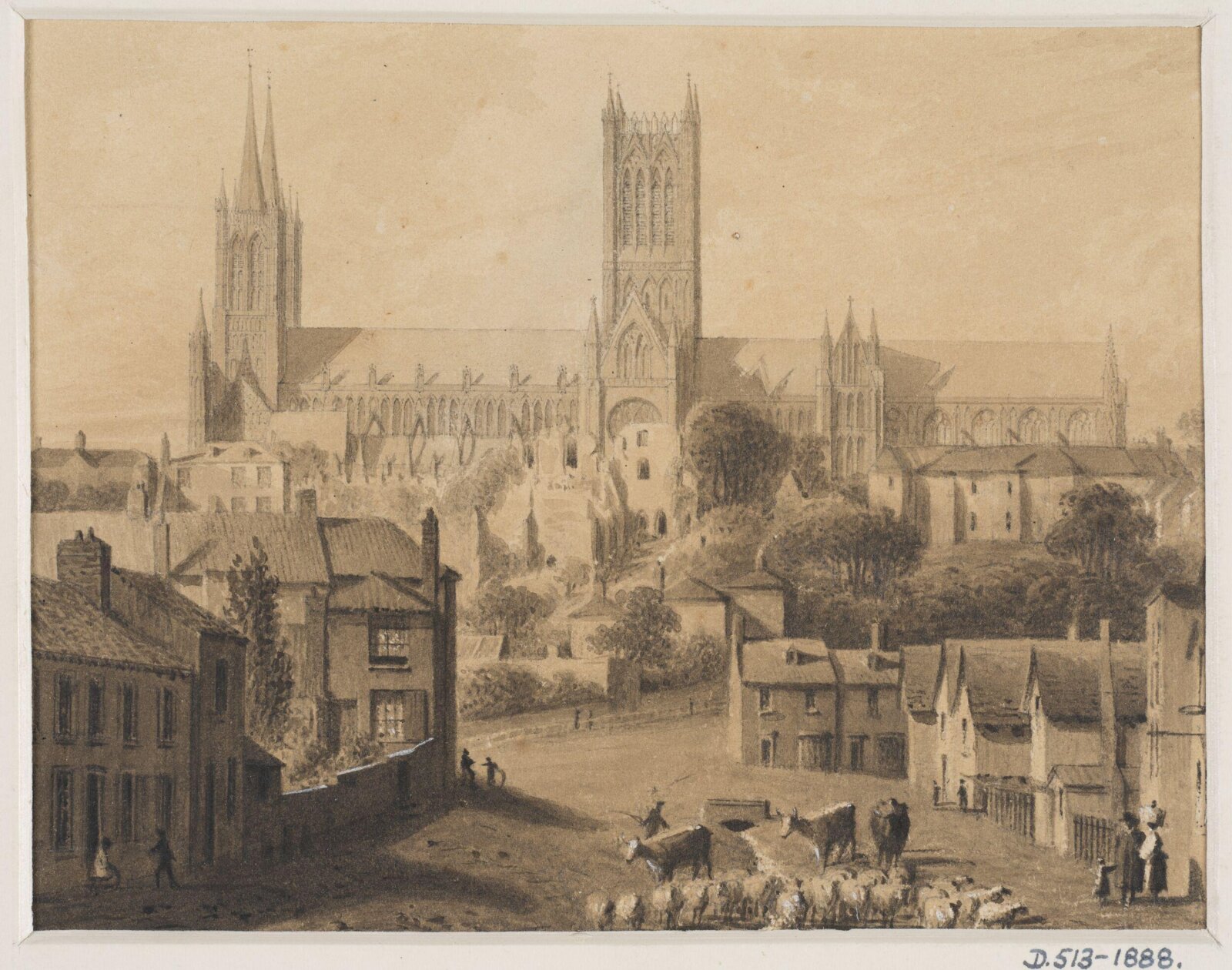 Topographical drawing, Pugin, 1819