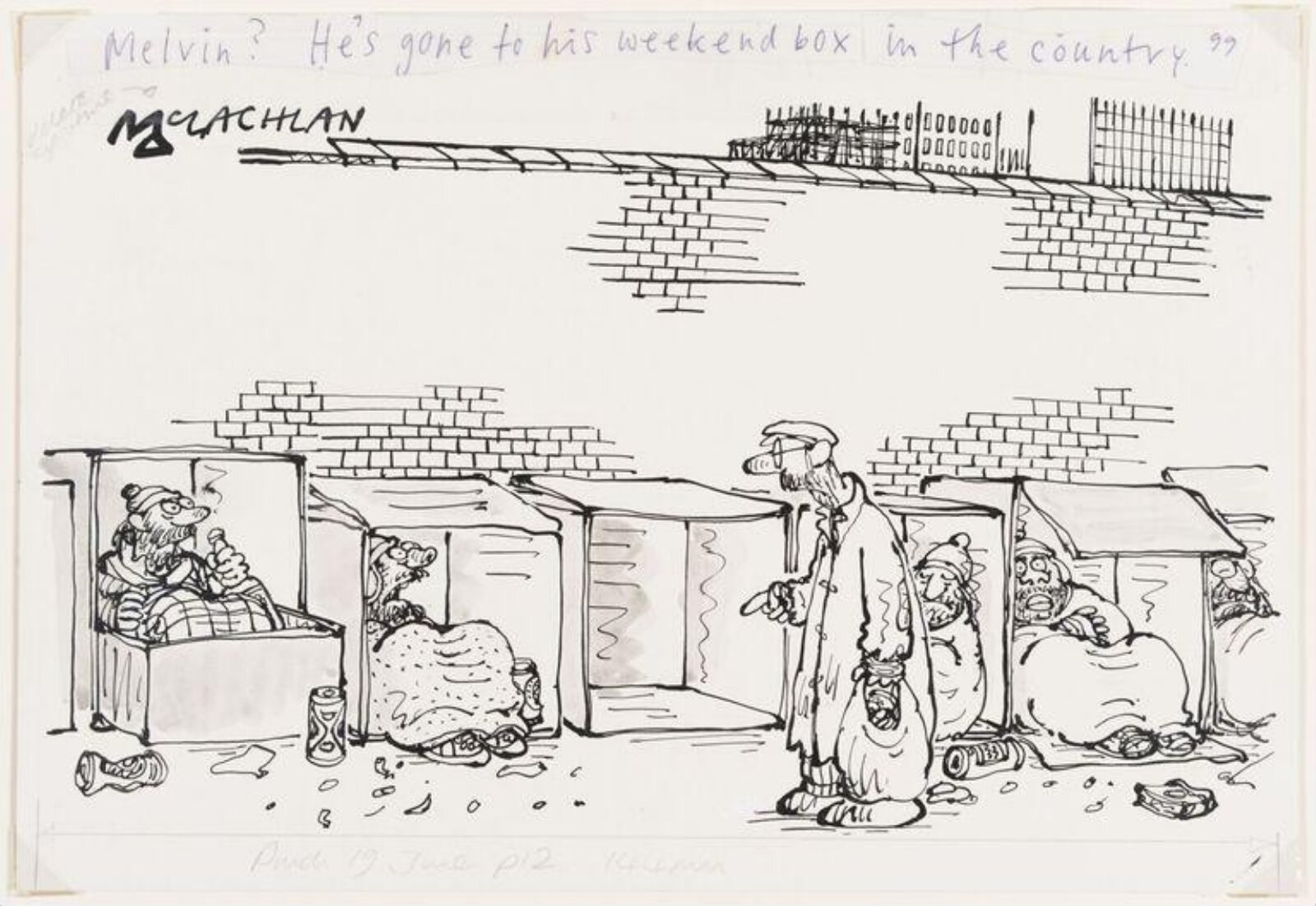 Drawing - 'Weekend Box', Ed McLachlan