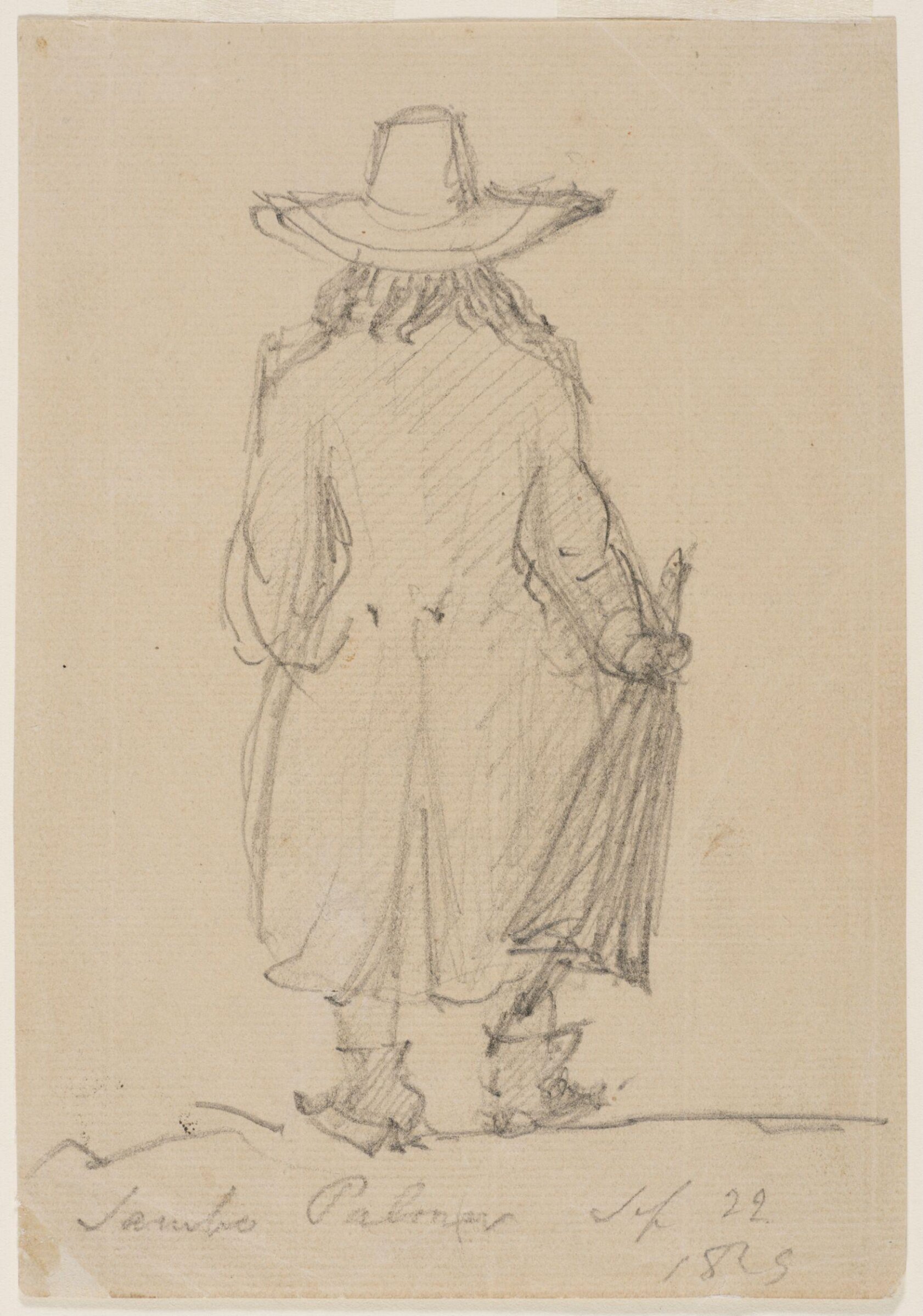 Caricature portrait of Samuel Palmer, George Richmond, 22 September 1829