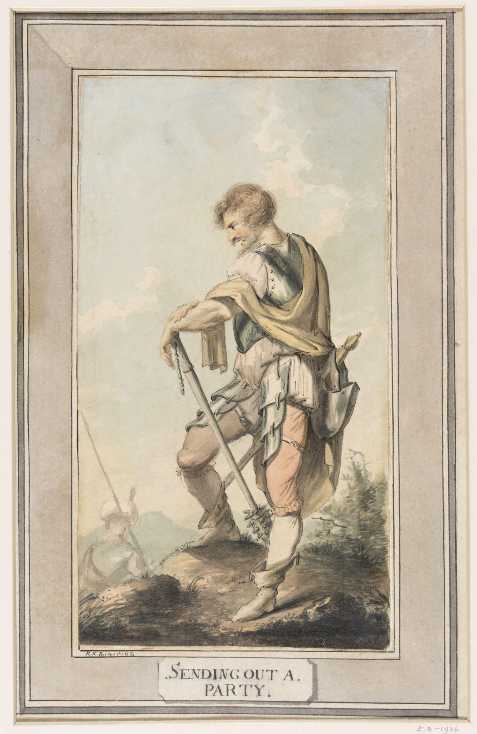Sending out a party, Robert Kerr Porter, 1792