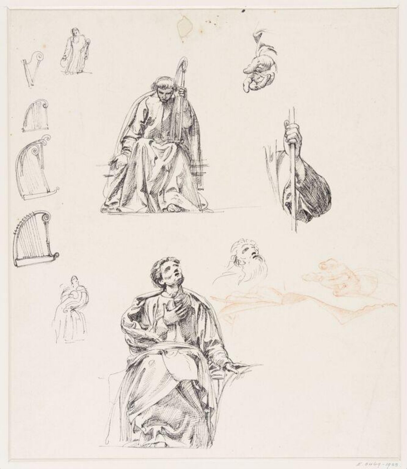 Drawing, Edward John Sir Poynter, ок. 1856–1919