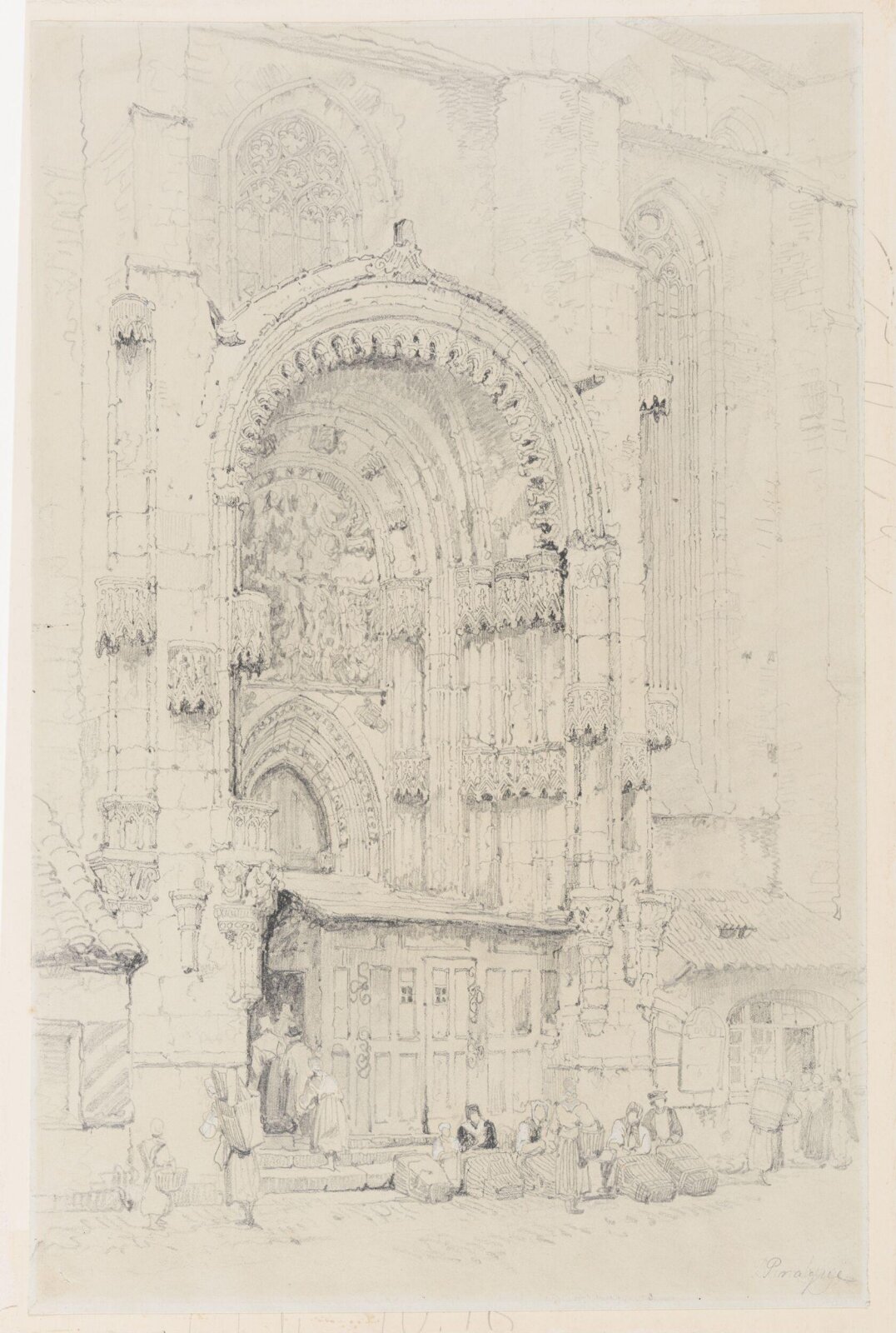 Prague Cathedral, Samuel Prout, 1783-1852