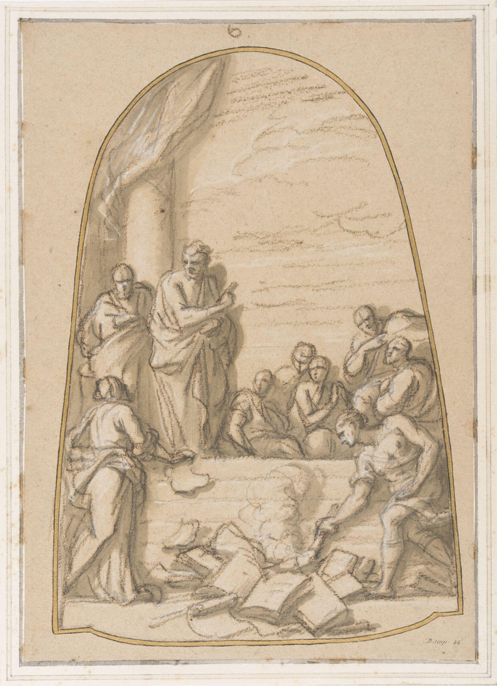 Burning of the Books at Ephesus, James Thornhill, c.1715
