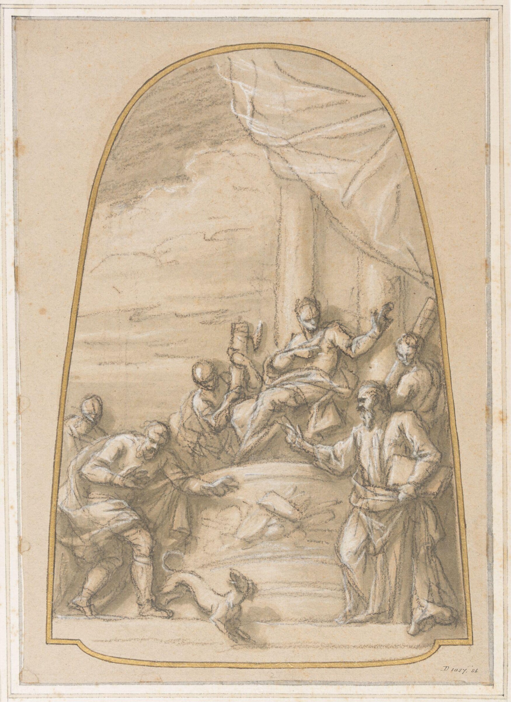St Paul Preaching Before Sergius Paulus, James Thornhill, c.1715