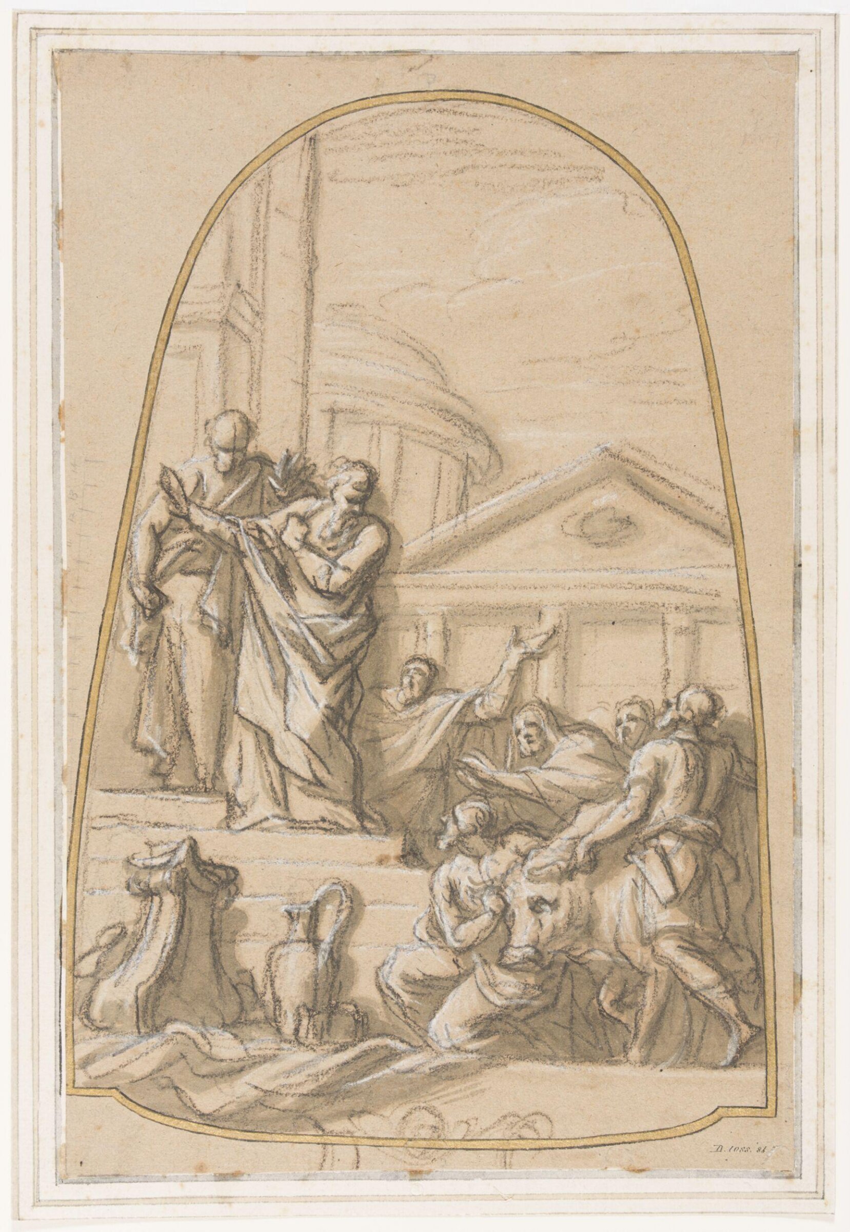 The Sacrifice at Lystra, James Thornhill, c.1715