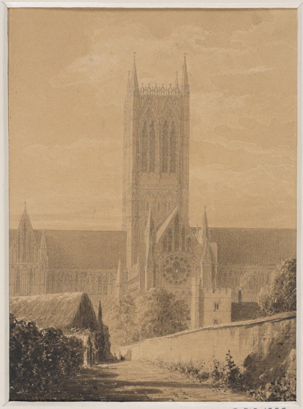 Topographical drawing, pugin, 1819