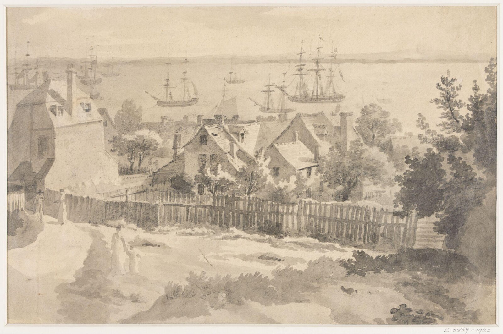 Topographical drawing, Pugin, c. 1800