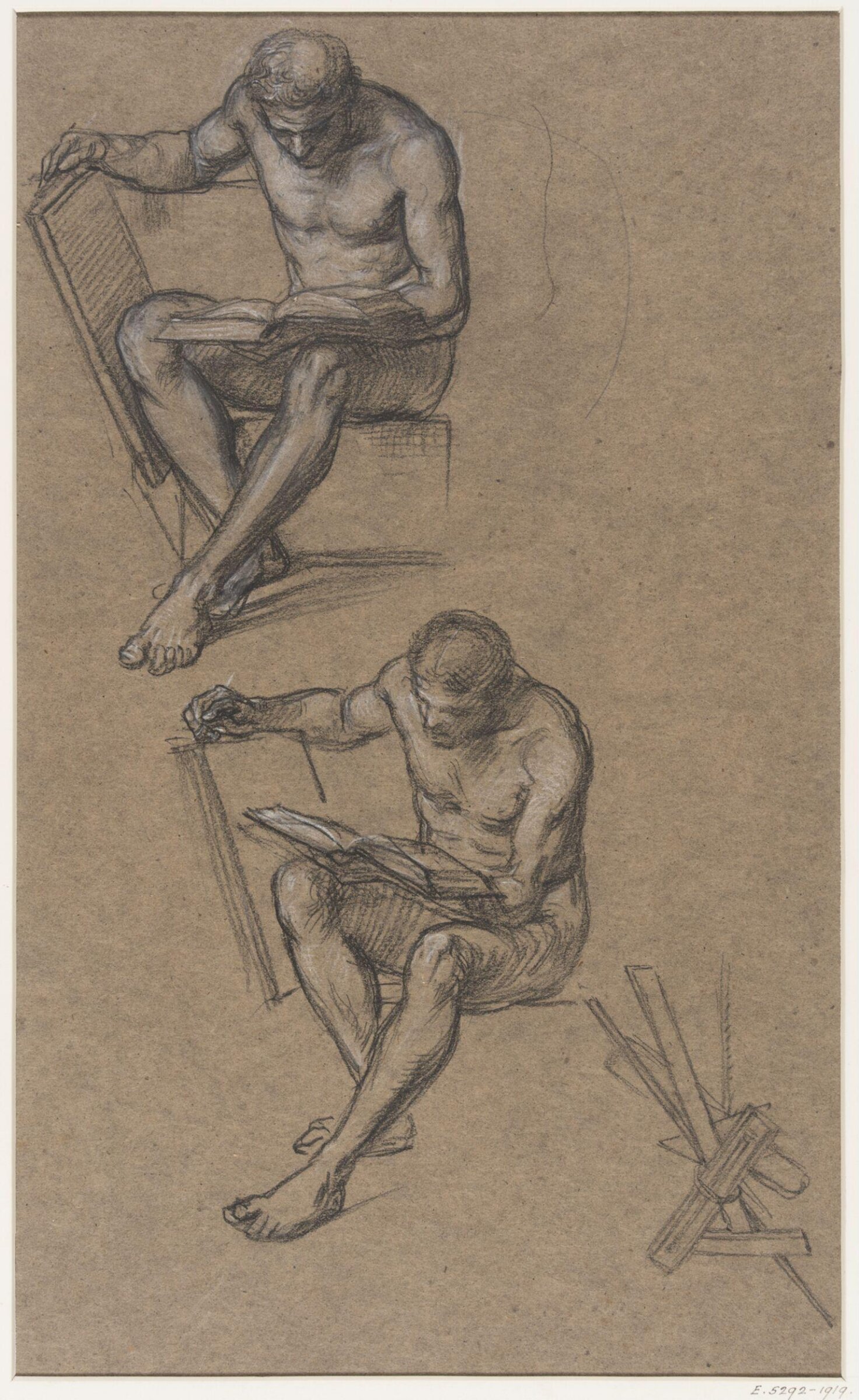 Studies for the Diploma of the International Exhibition, 1868, Edward John Poynter, ок. 1868
