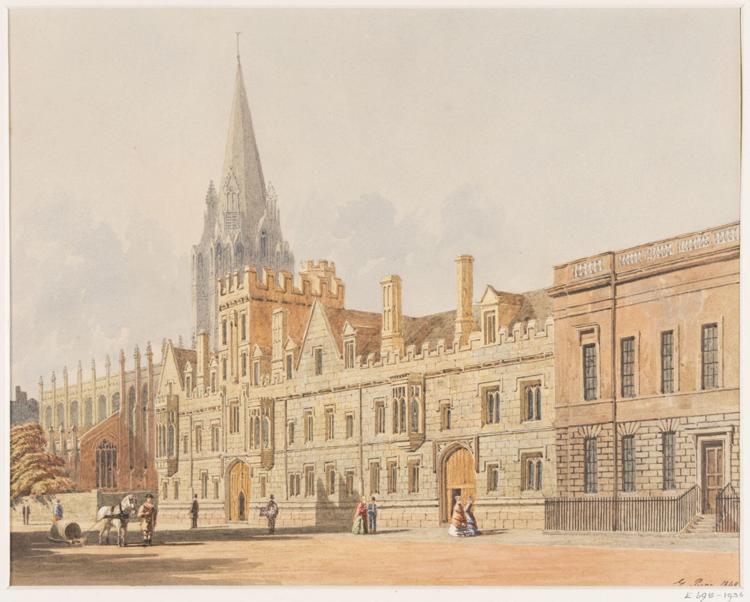 Watercolour drawing, George Pyne, 1849