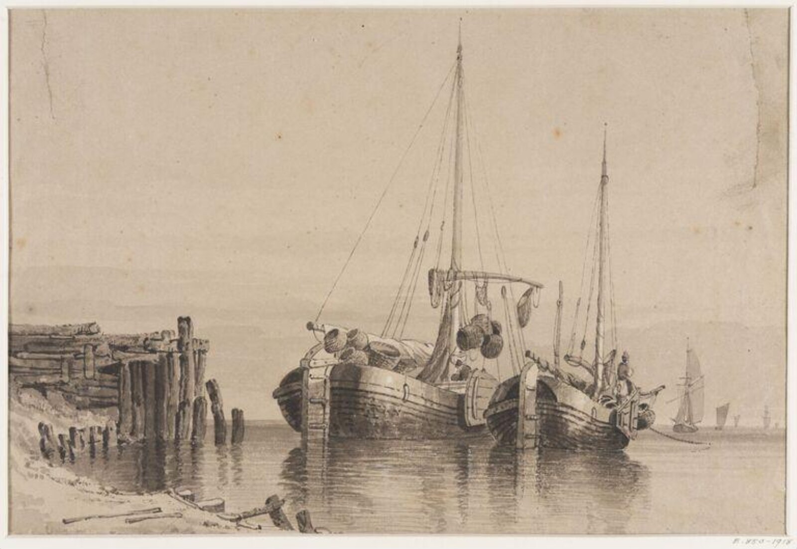 Fishing Boats, Skinner Prout, 19th century