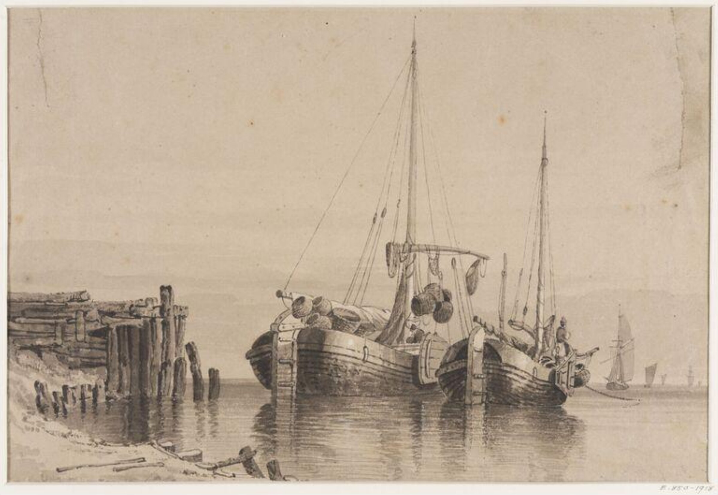 Fishing Boats, Skinner Prout, 19th century