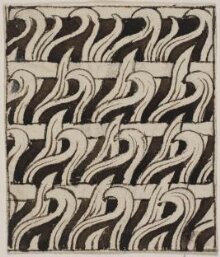 Design for metalwork decoration for fireplace in V&A Grill Room thumbnail 1