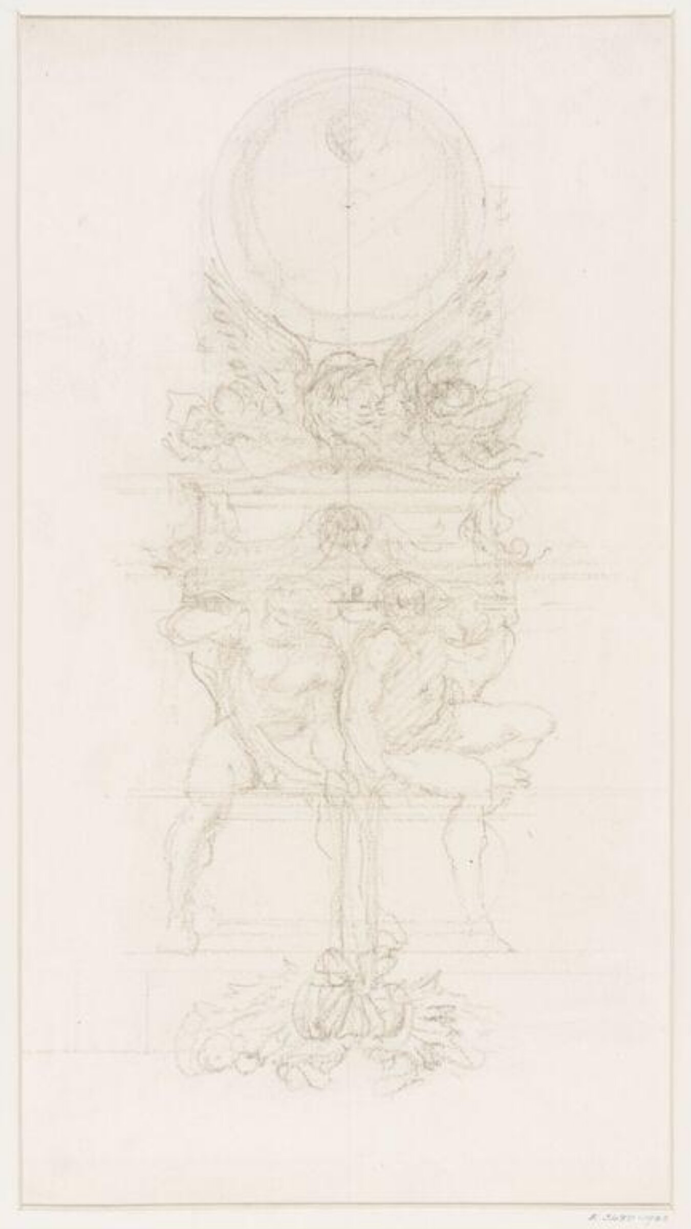 Design for a monument, Edward John Sir Poynter, 1836-1919