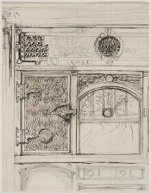 Design for an Iron Grill, South Kensington Museum thumbnail 1